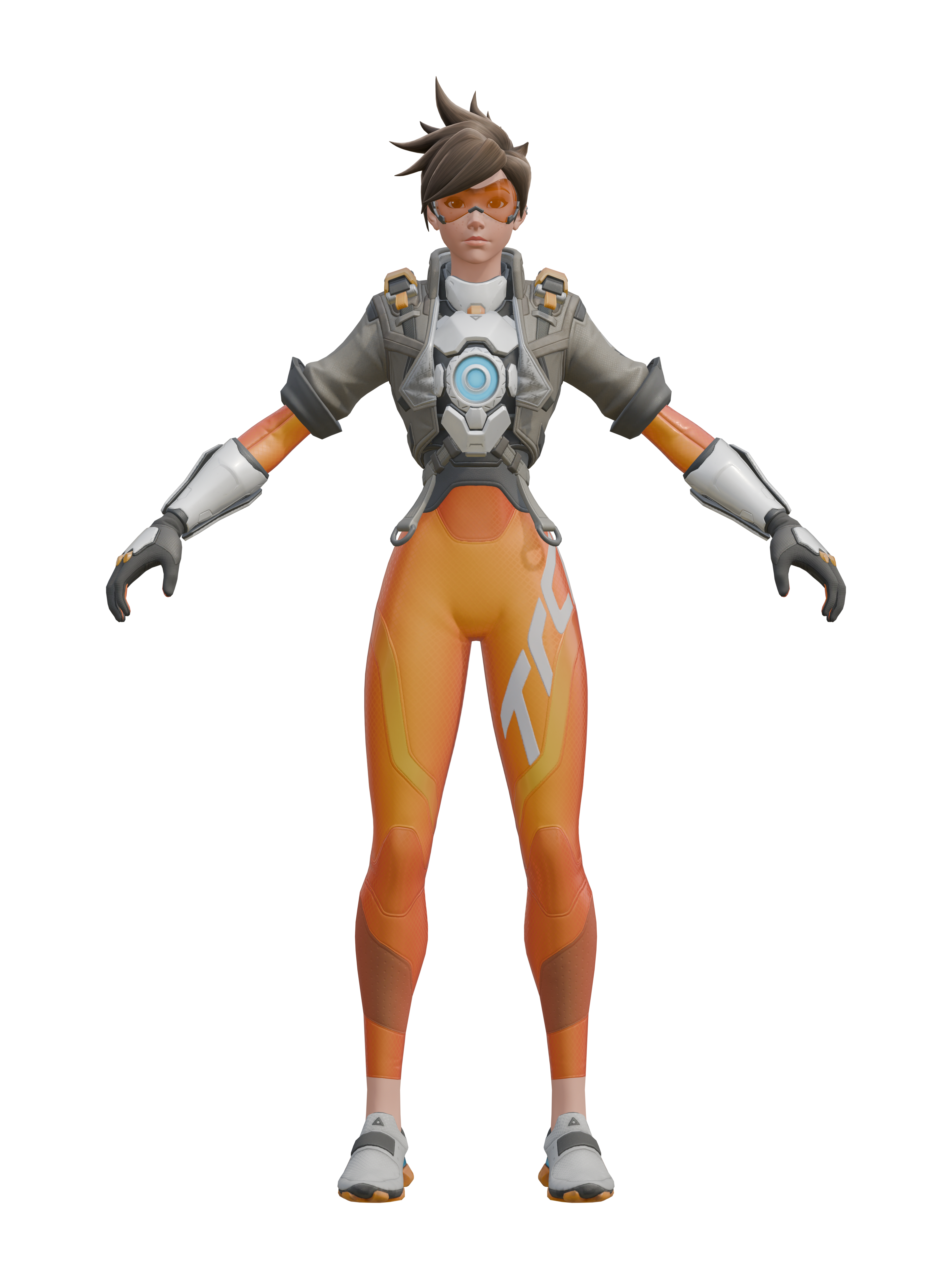 Tracer, transparenter 4K-Render