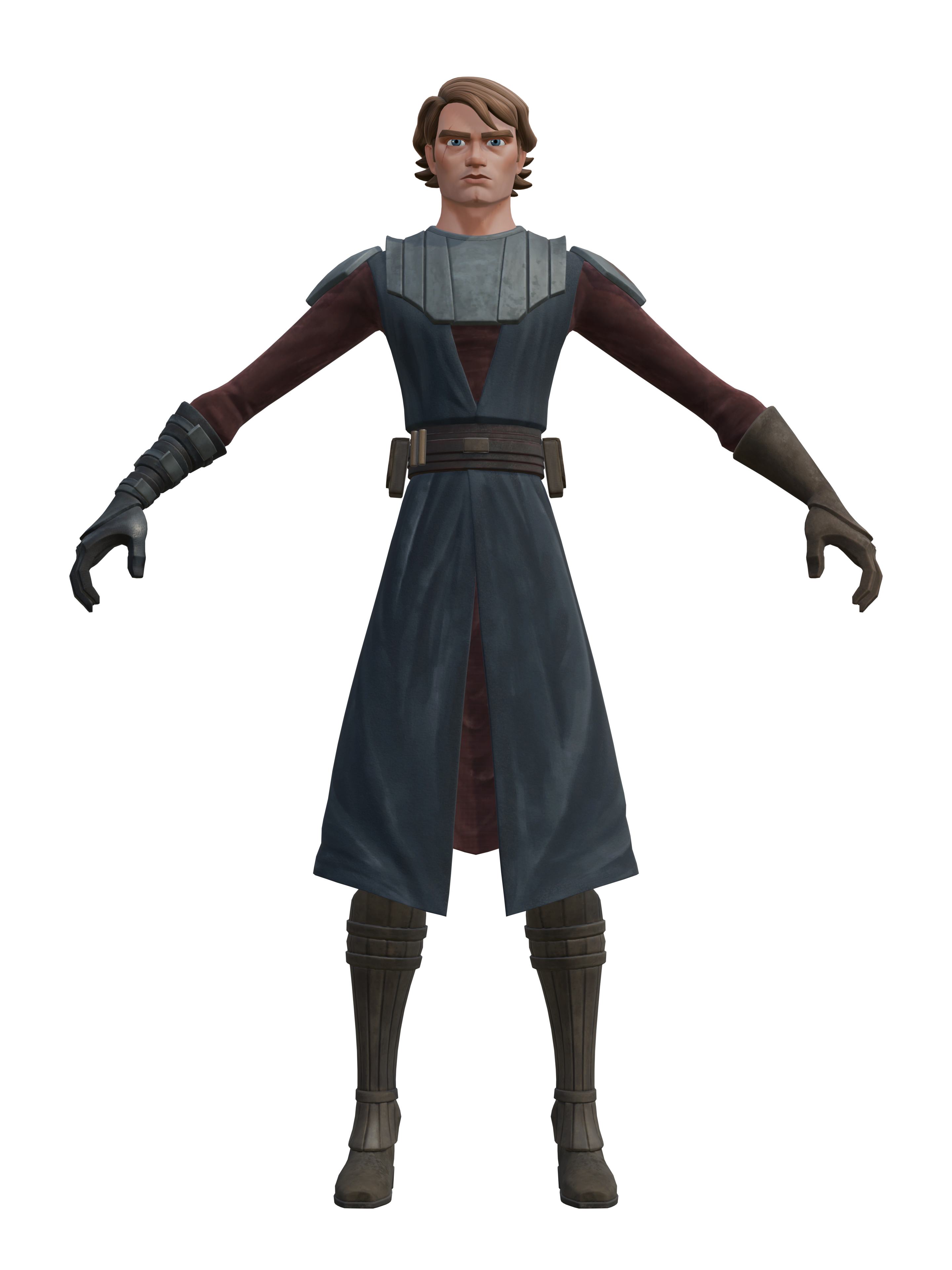 Anakin Skywalker (Guerre des clones), rendu 4K transparent