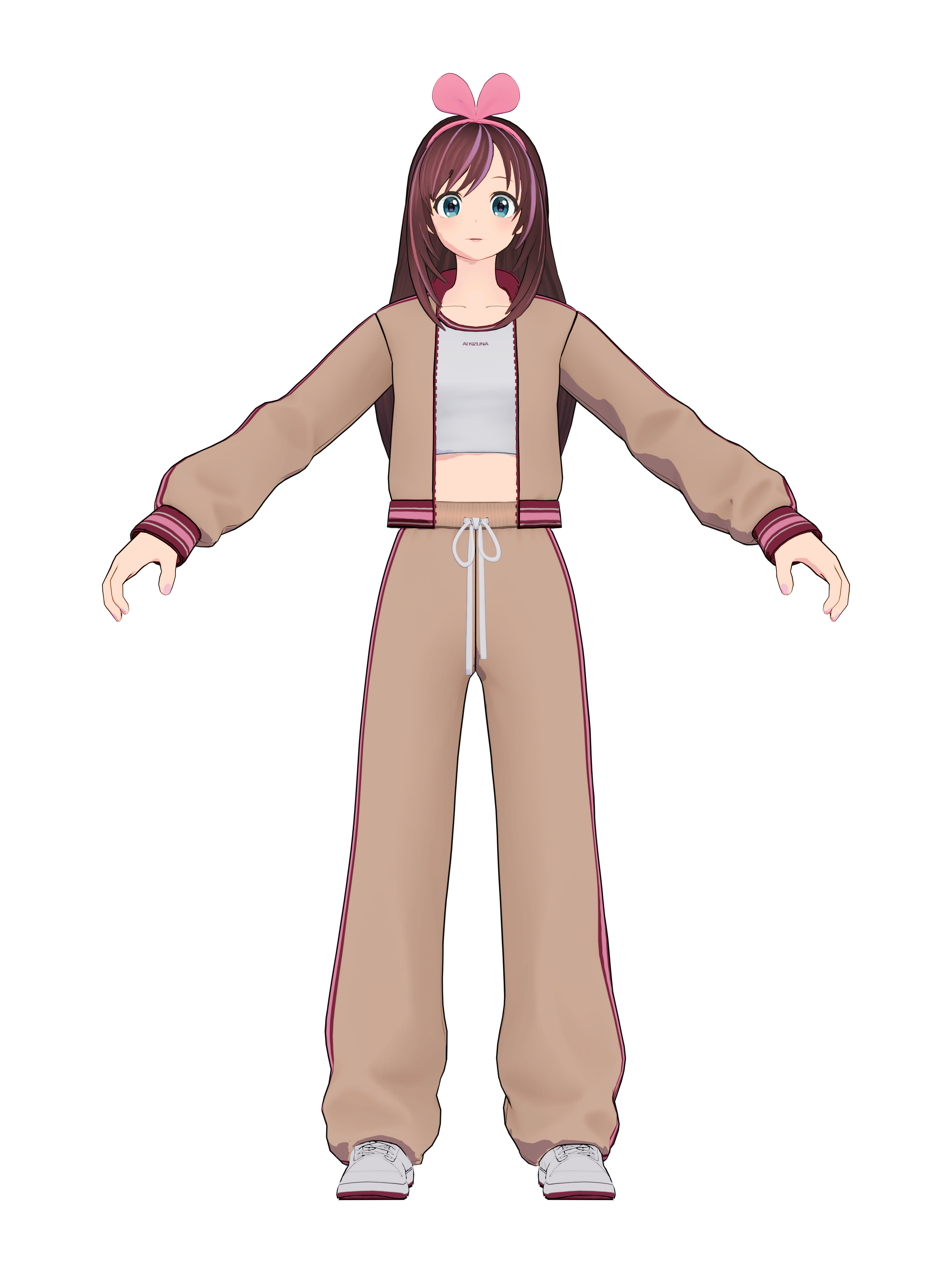 Jersey KizunaAI, 4K transparent render
