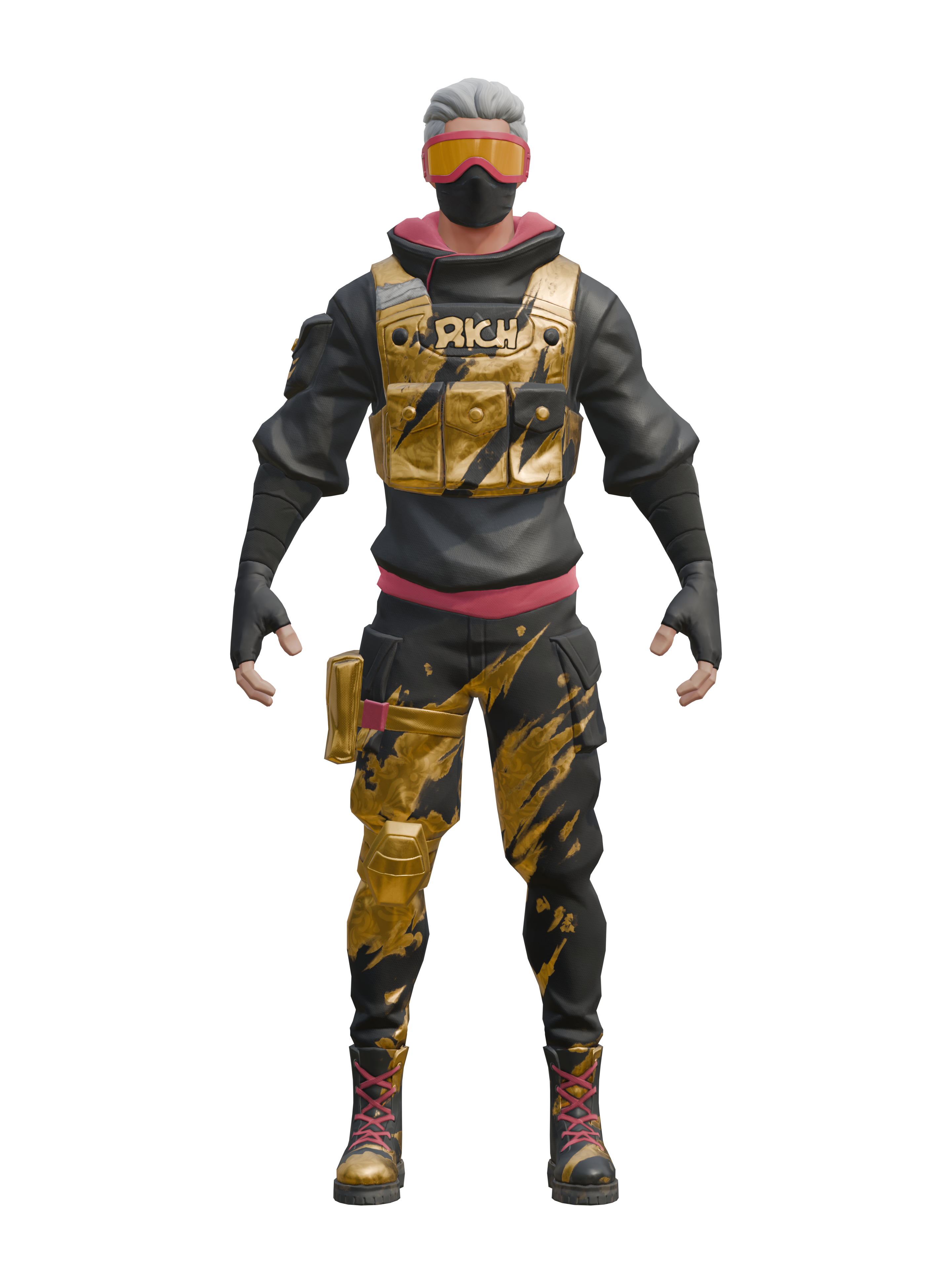 Límite lujoso, render 4K transparente