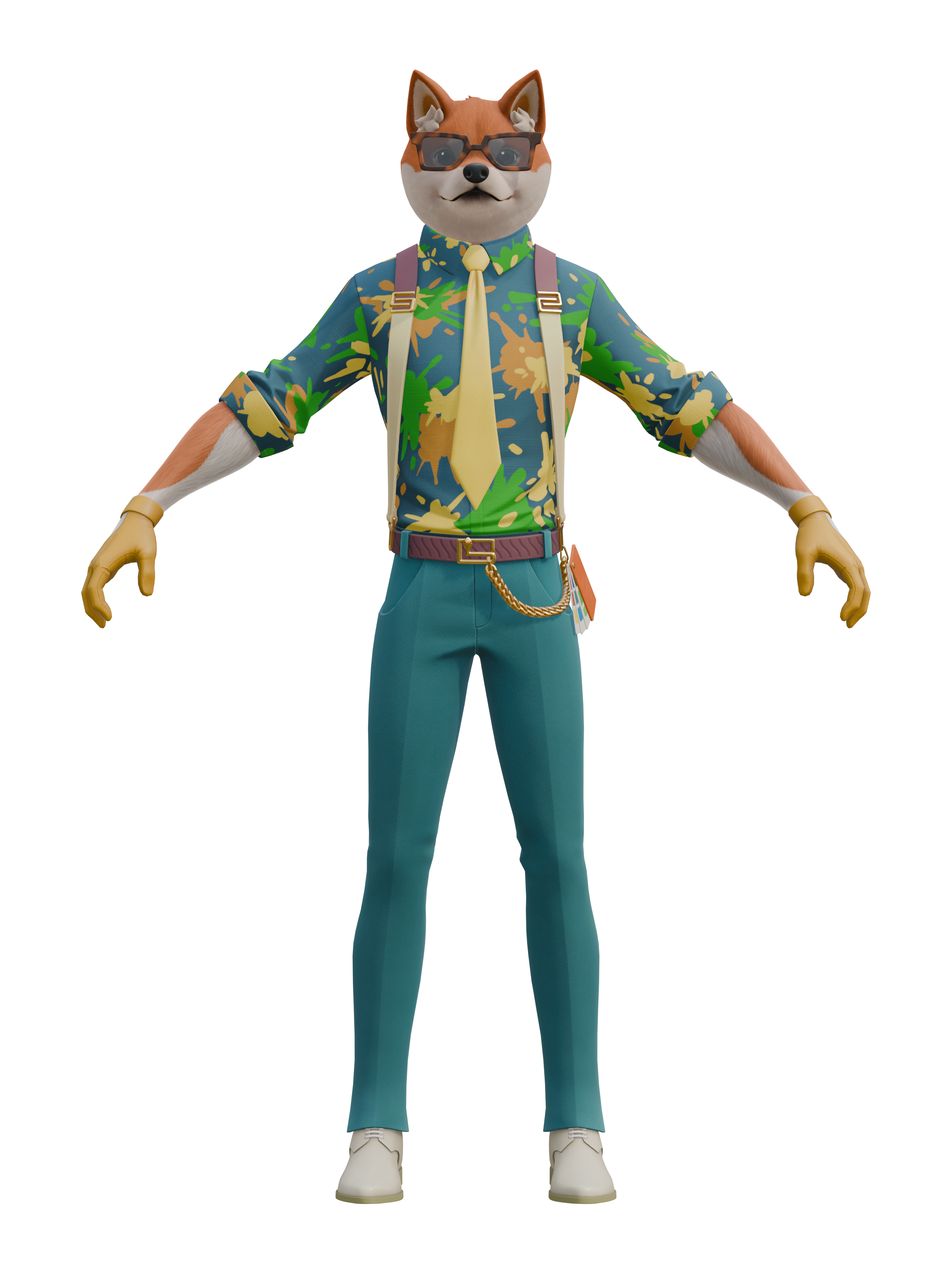Alphonse, render 4K transparente