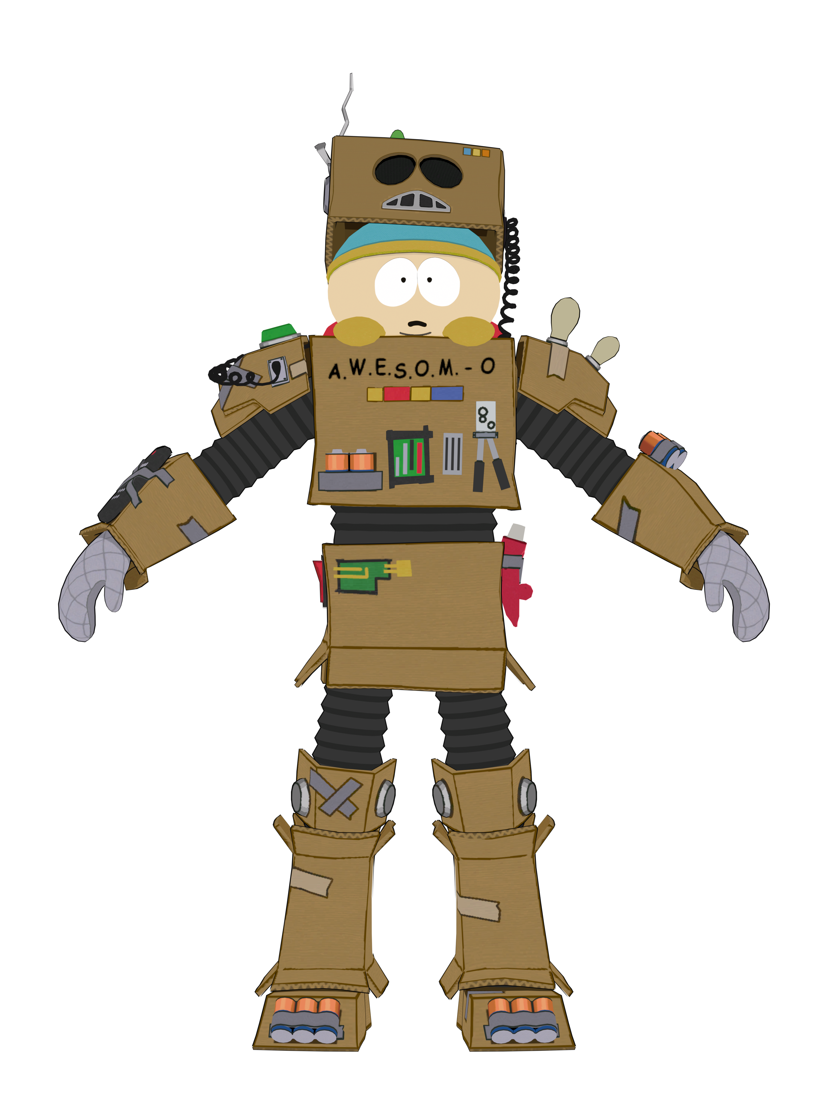 Eric Cartman, rendu 4K transparent