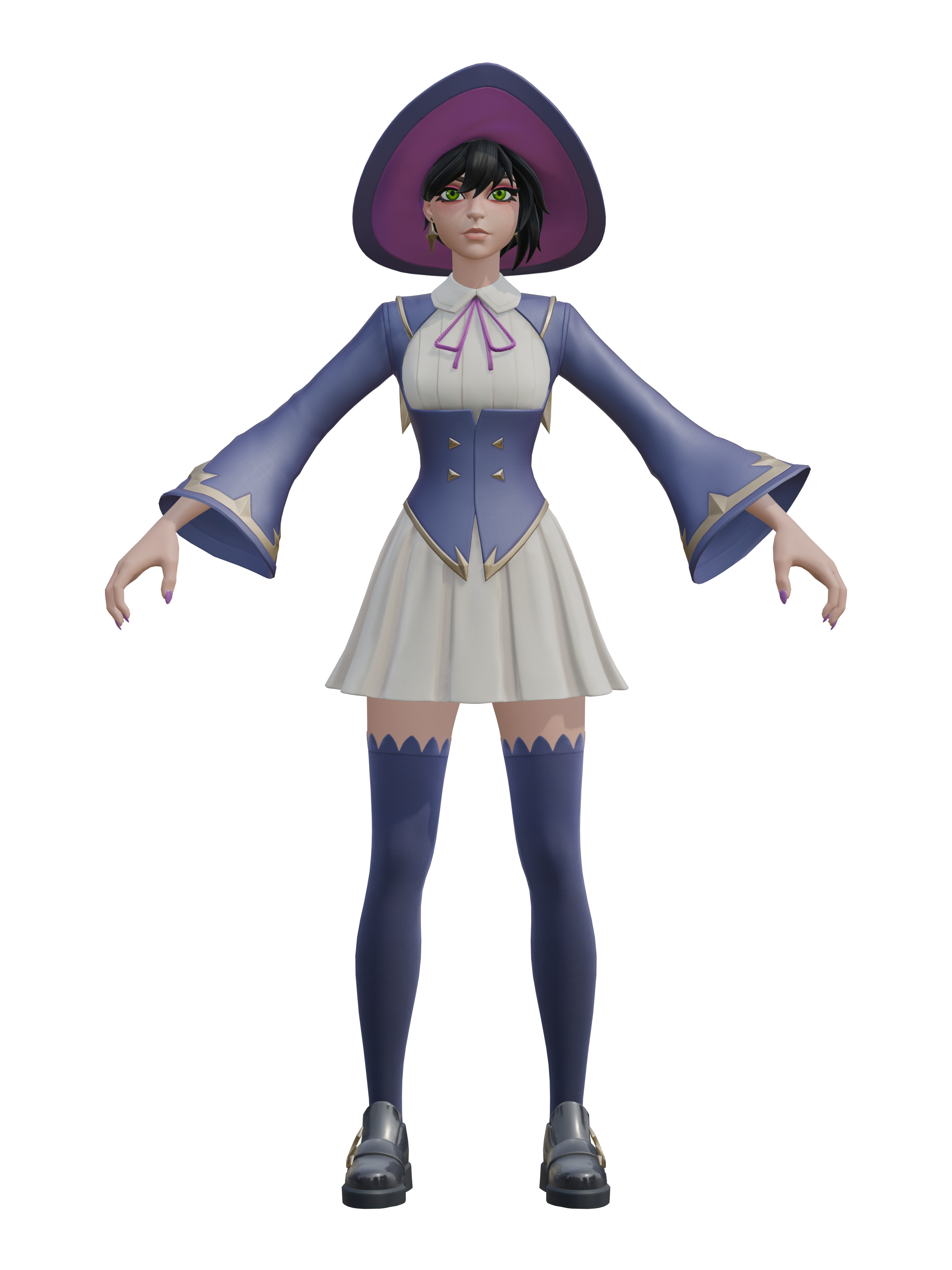 Helsie Midnight, 4K transparent render