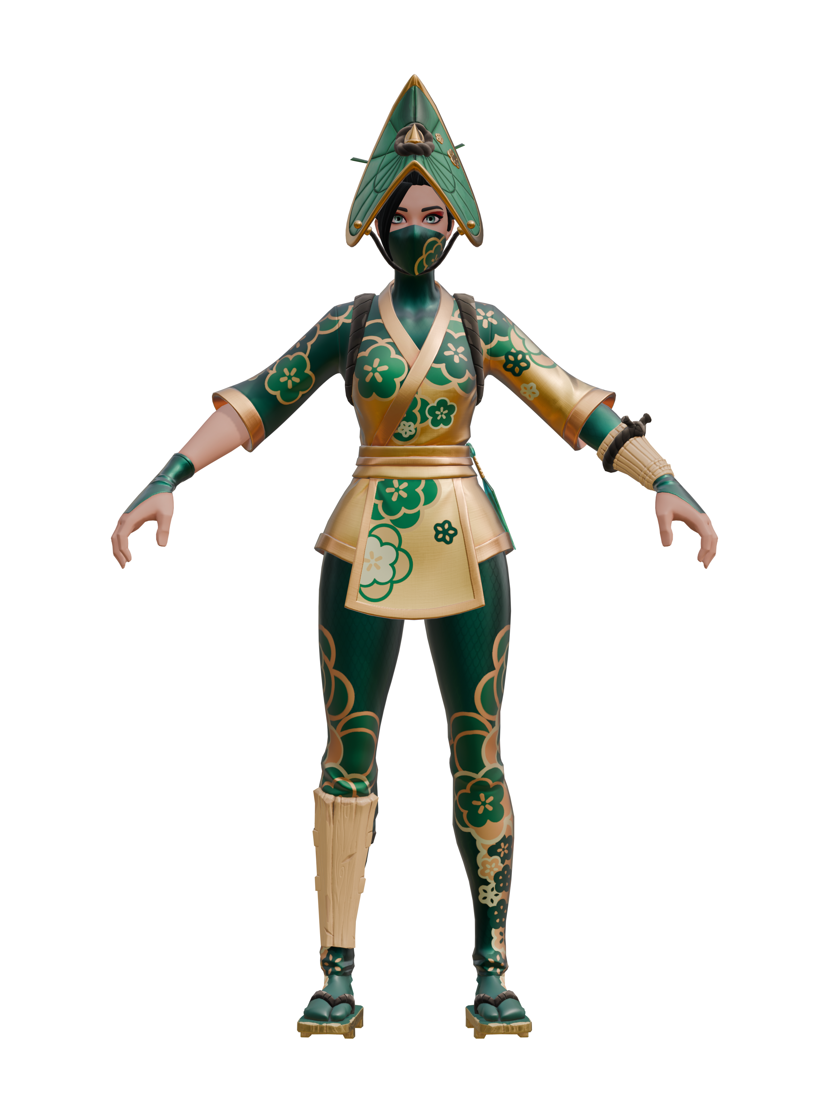 Green Jade, 4K transparent render