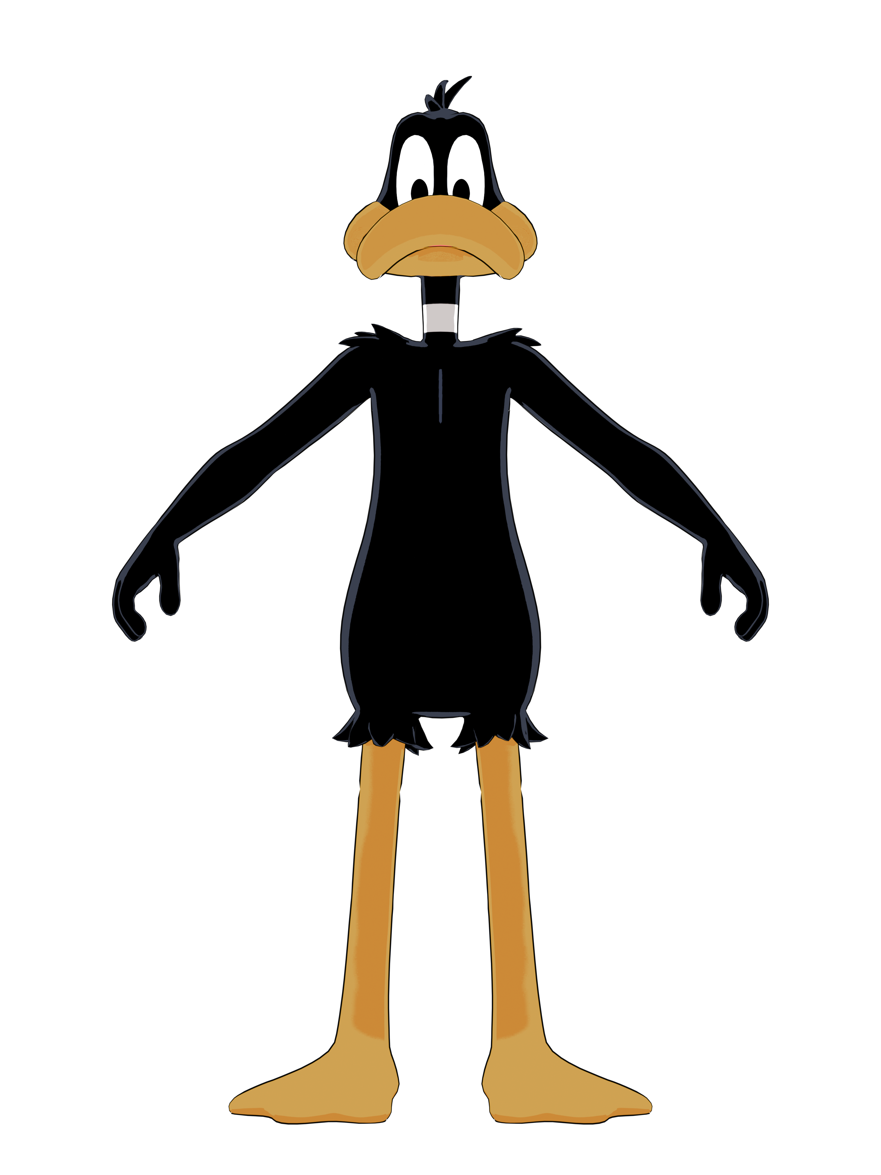 Daffy Duck, transparenter 4K-Render