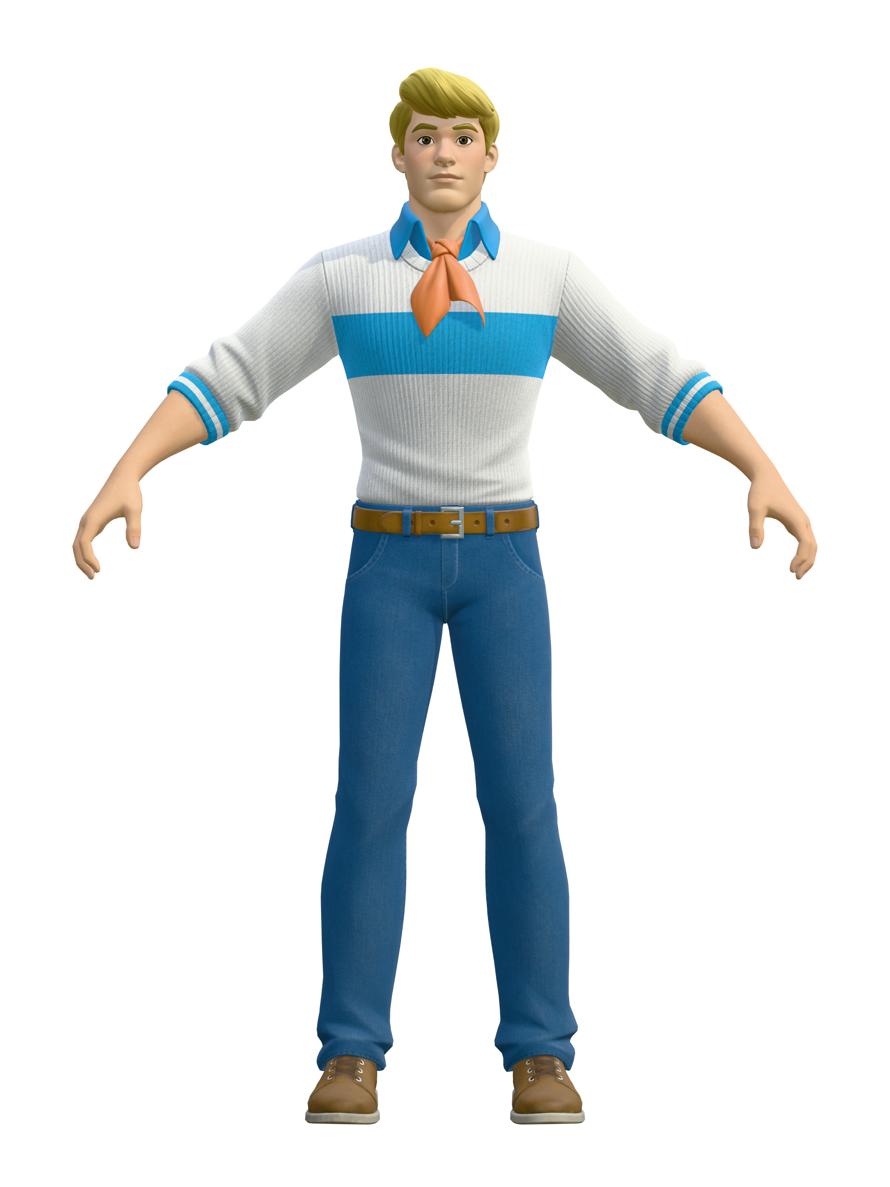 Fred Jones, render 4K transparente