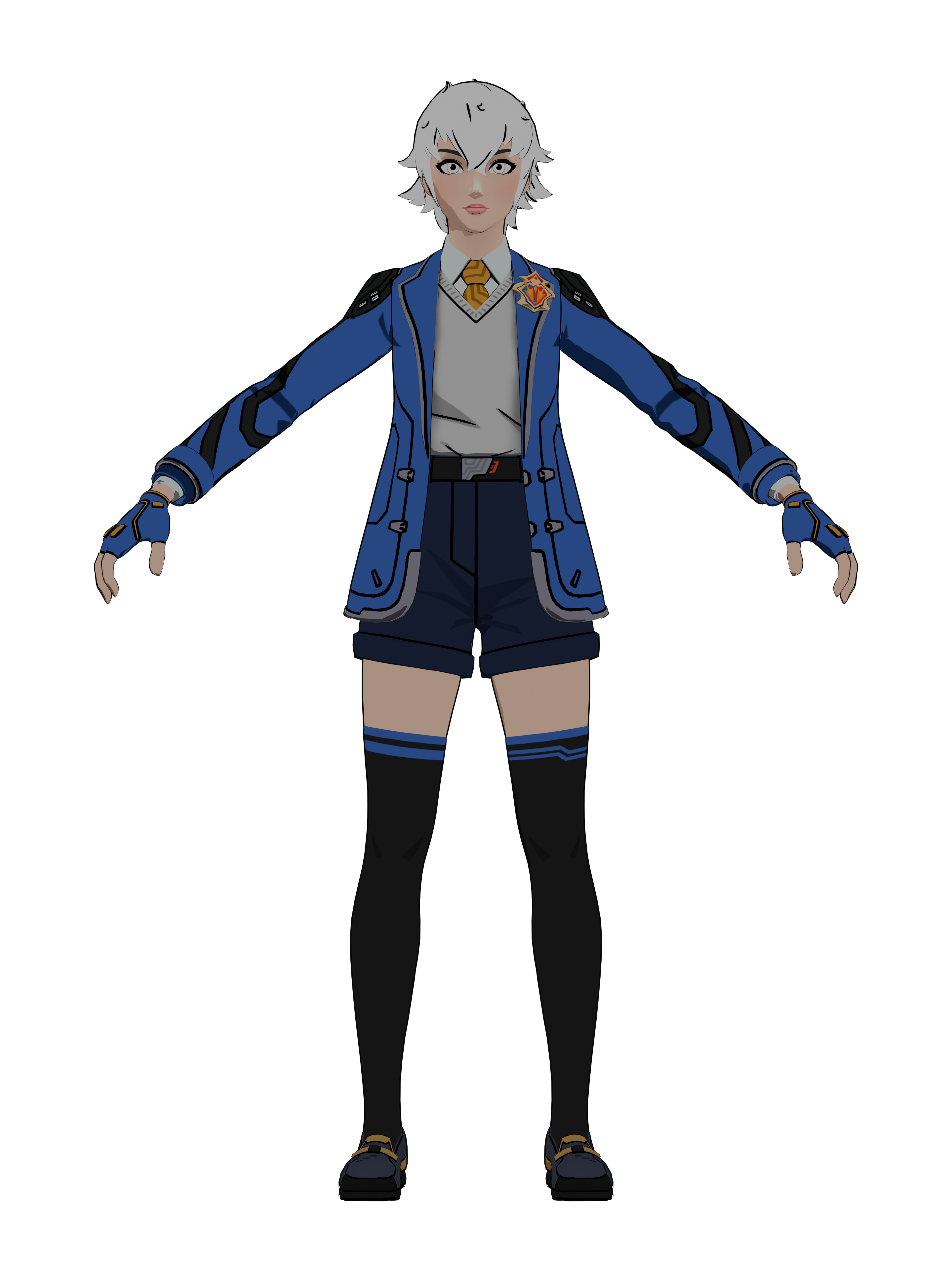 As académica, render 4K transparente