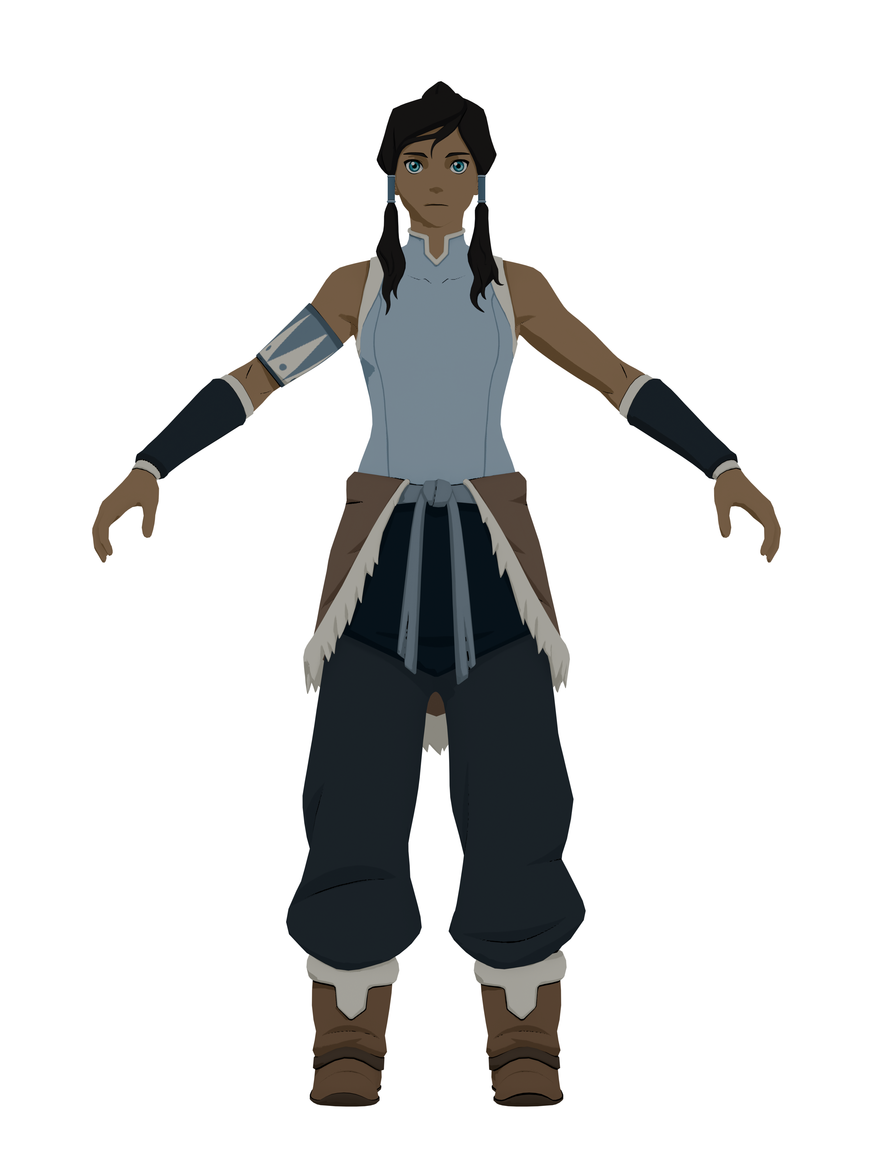 Korra, rendu 4K transparent