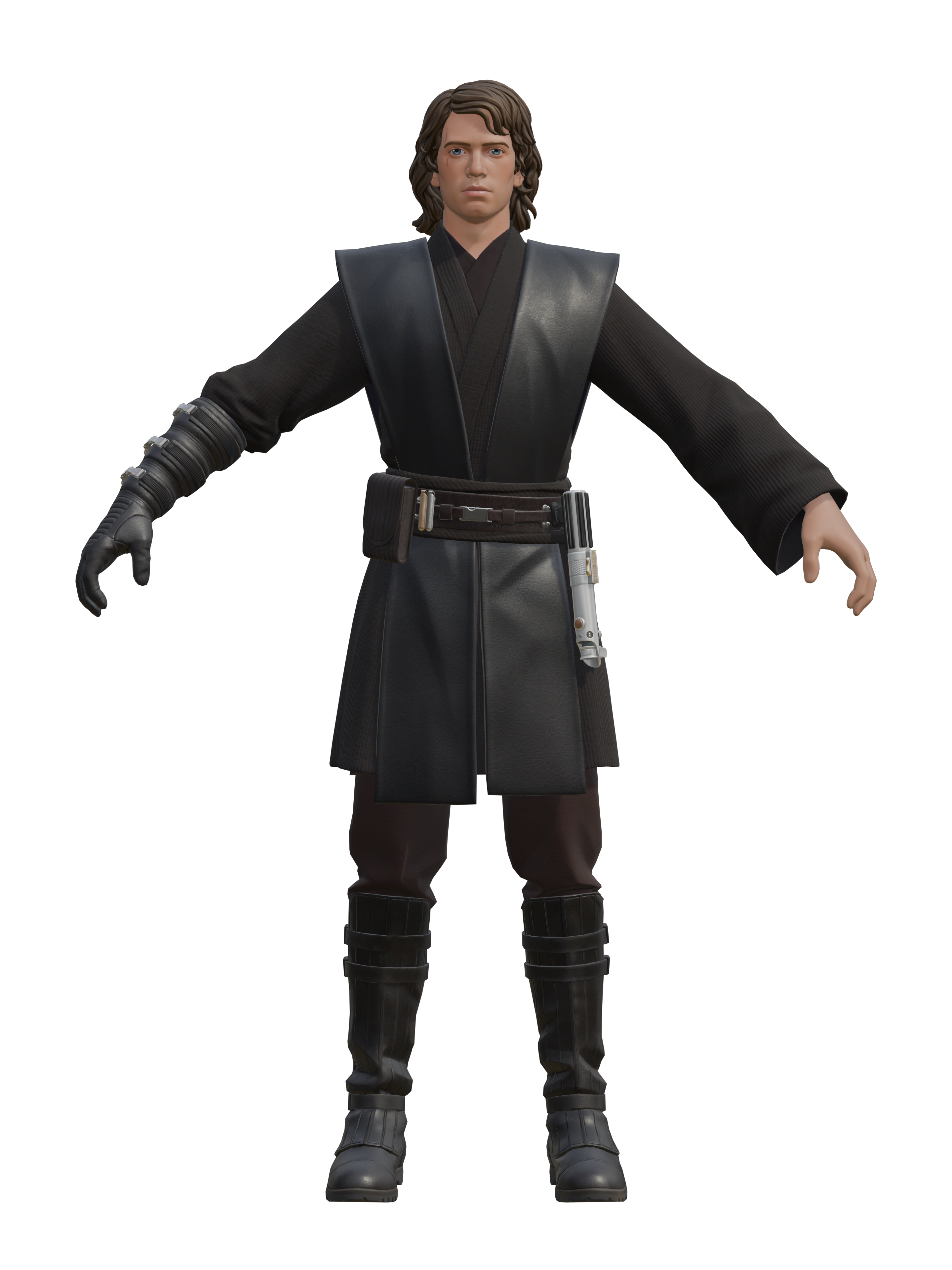 Anakin Skywalker, rendu 4K transparent