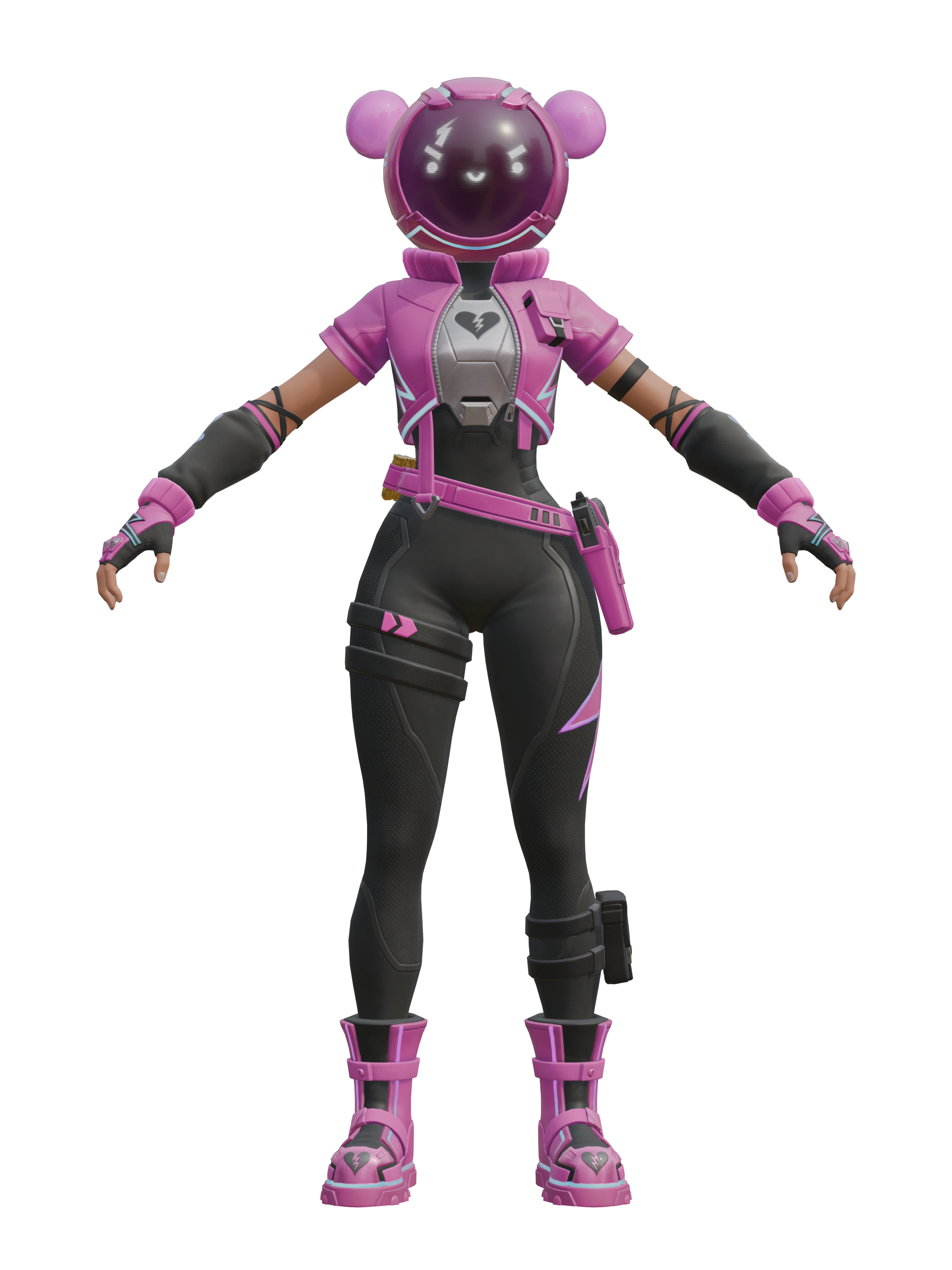 Kuschelraserin, transparenter 4K-Render