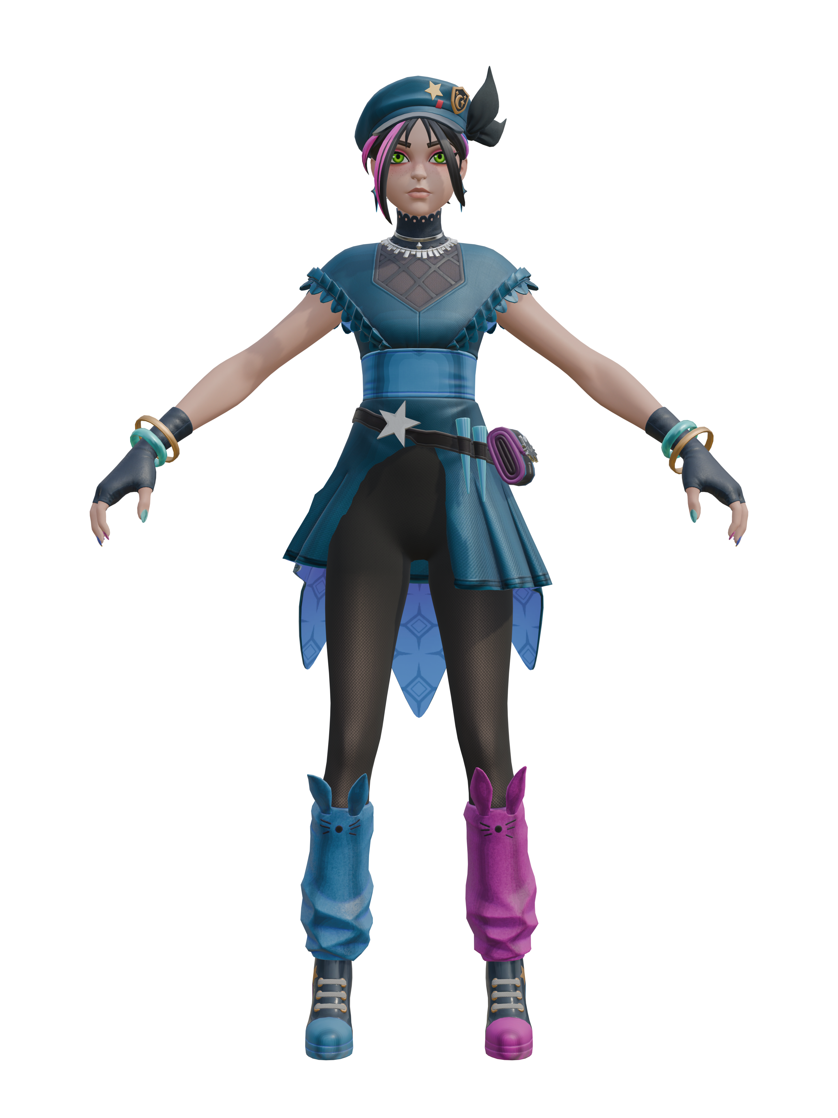 Huntress Helsie, 4K transparent render