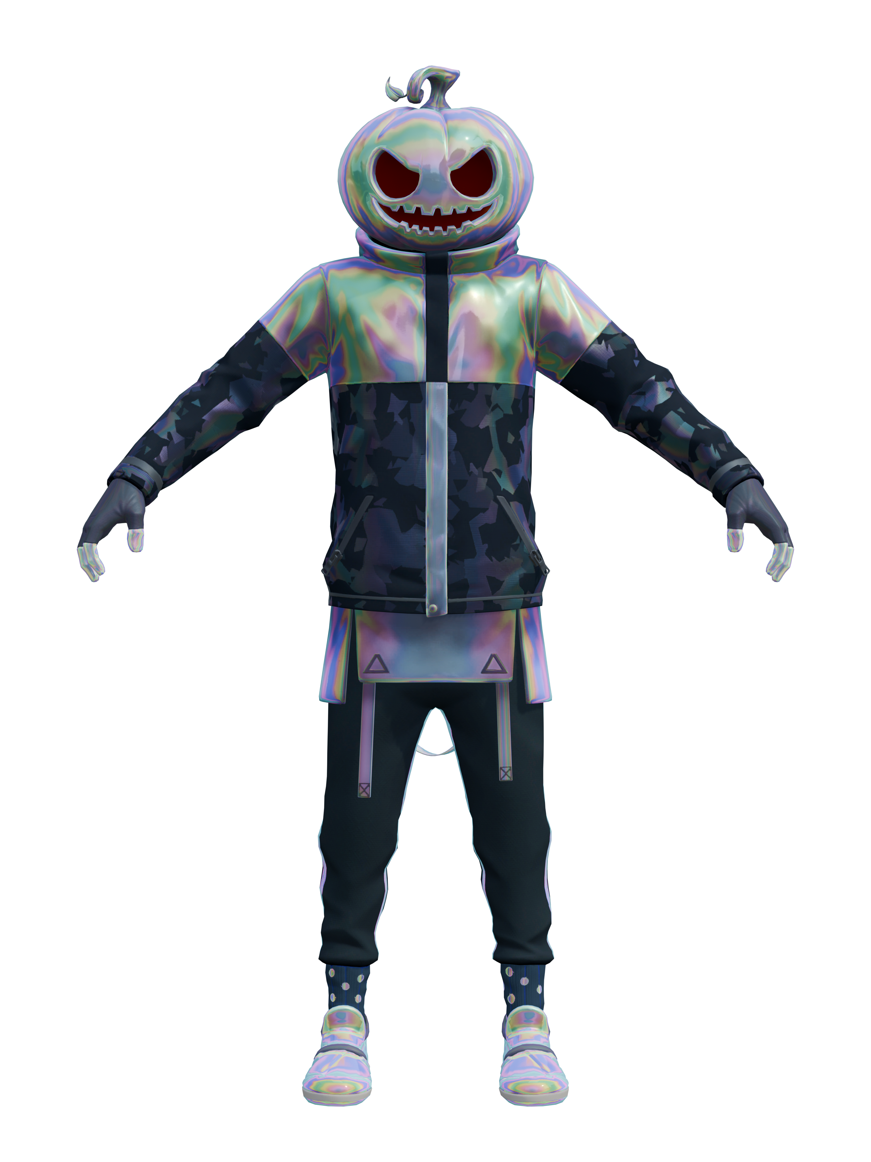 Punkromado, render 4K transparente