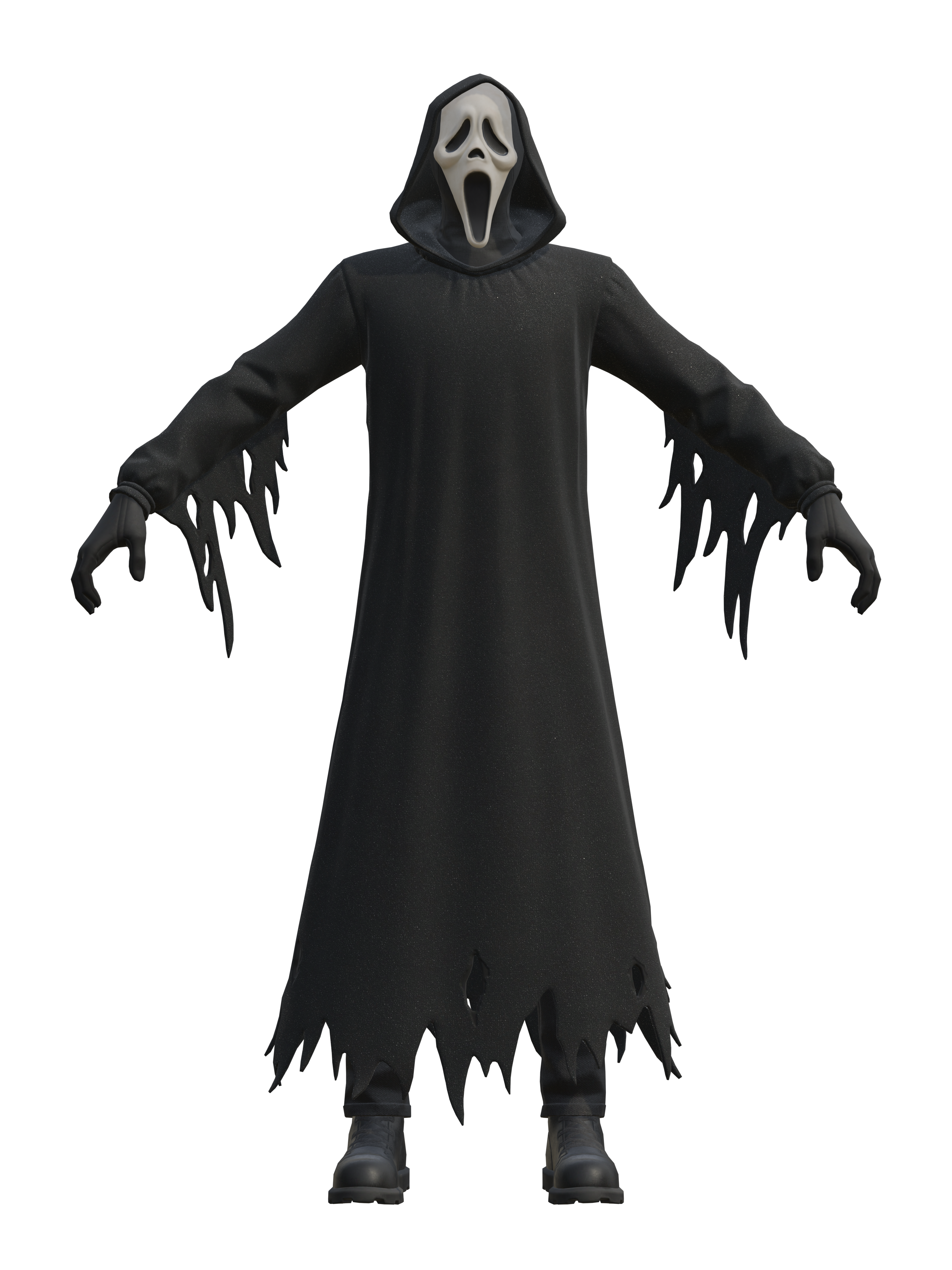Ghost Face, transparenter 4K-Render