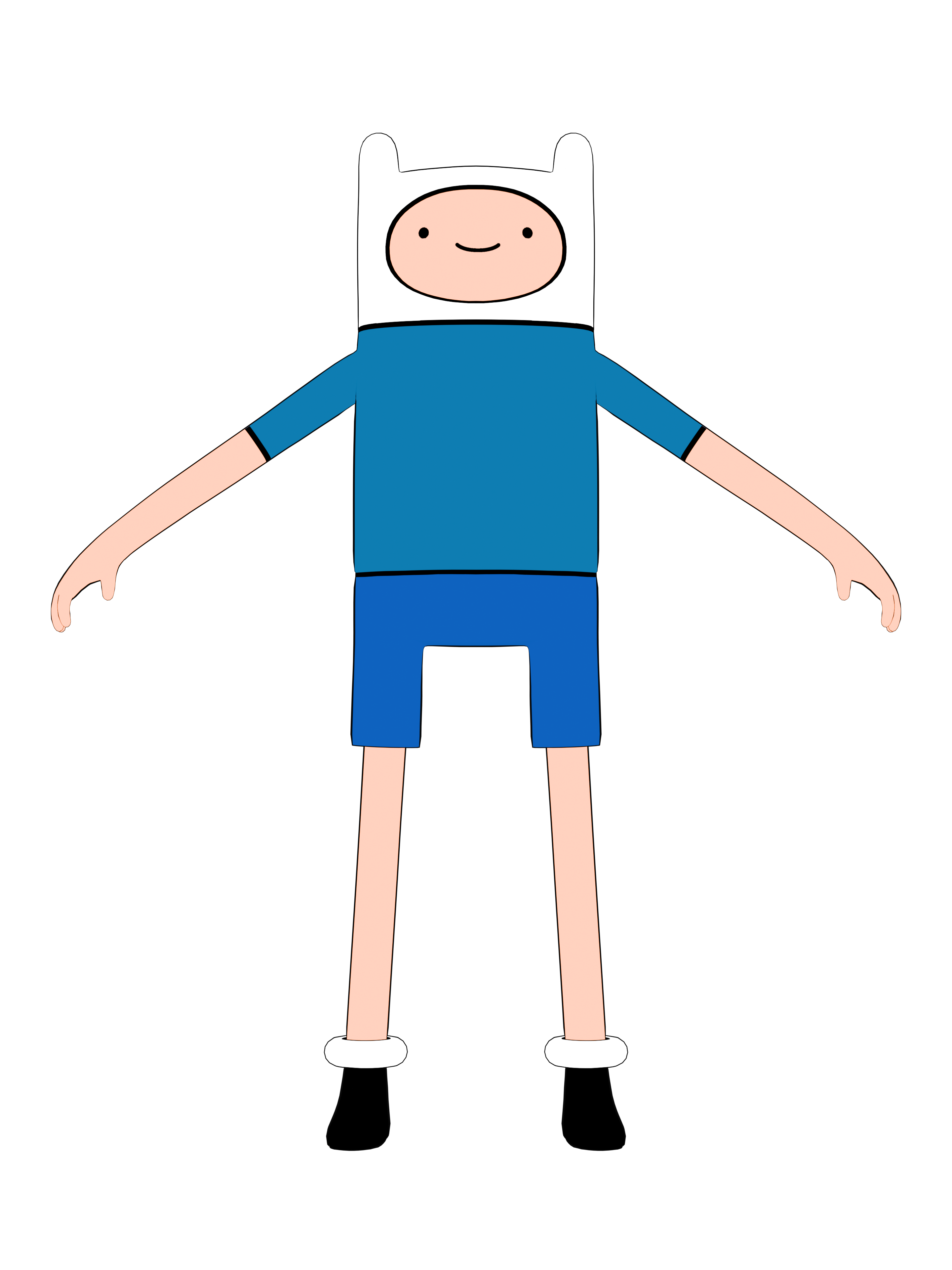 Finn the Human, 4K transparent render
