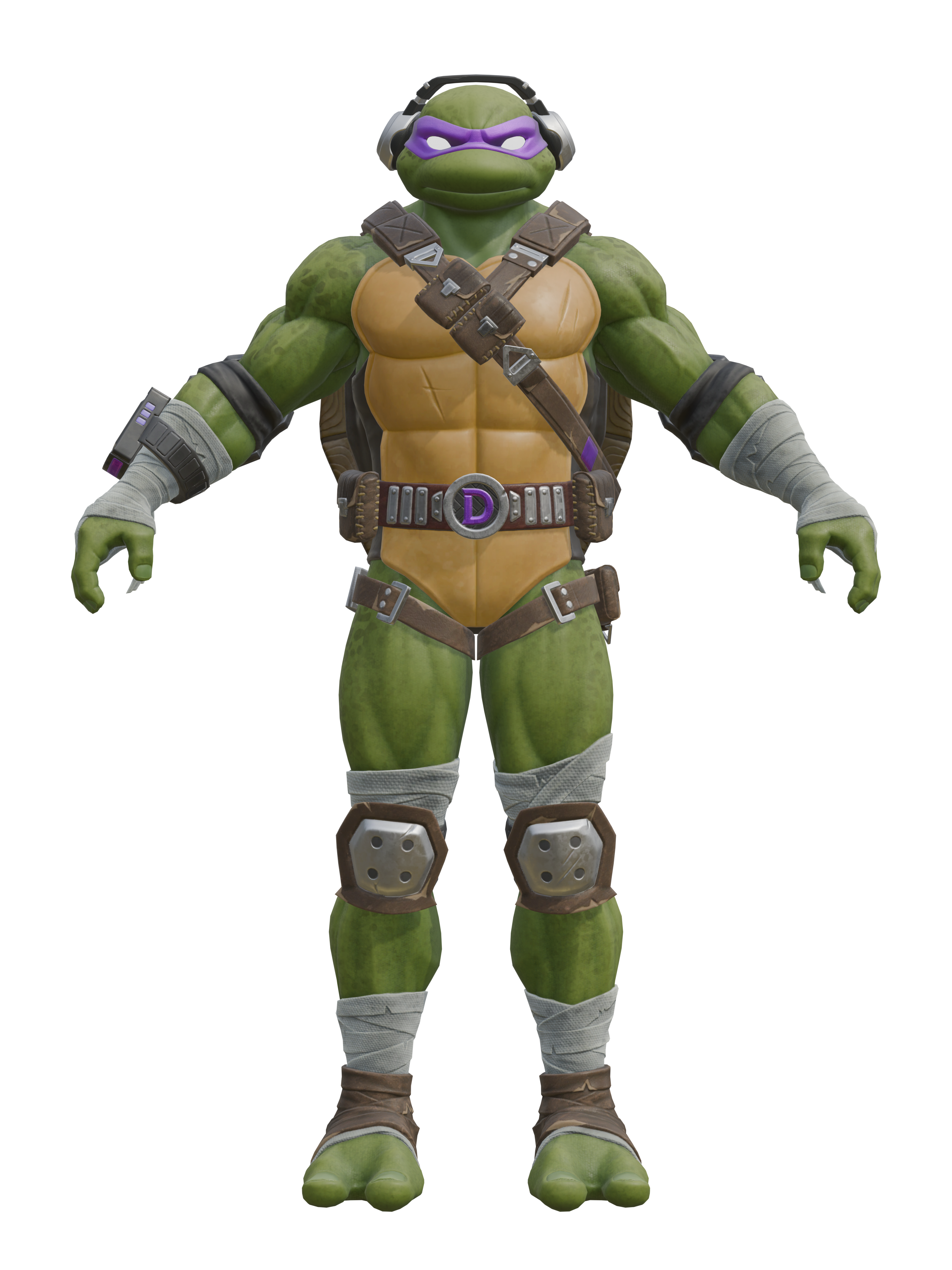 Donatello, rendu 4K transparent