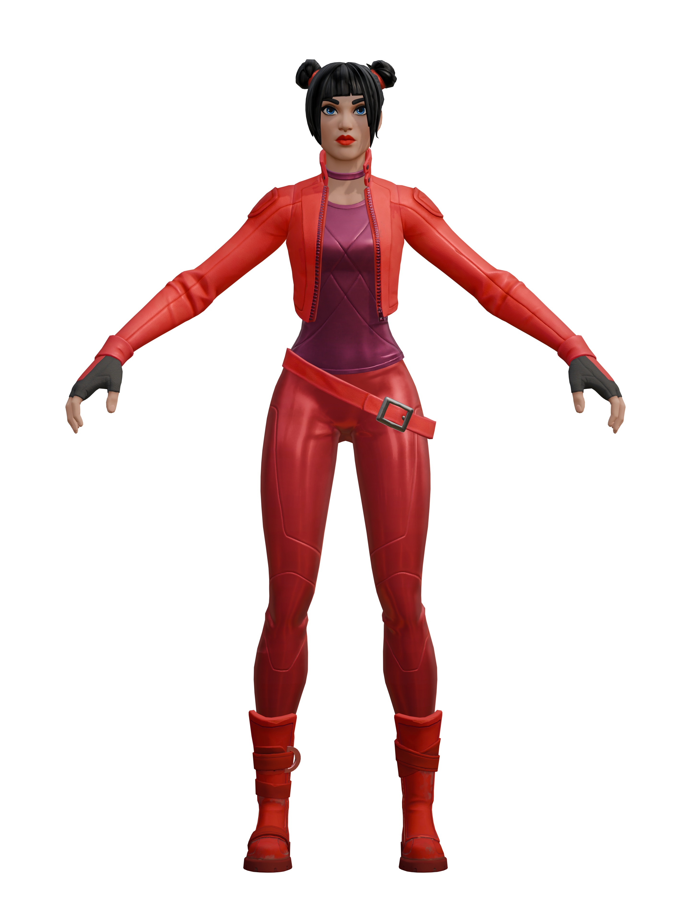 Rosso carmin, rendu 4K transparent