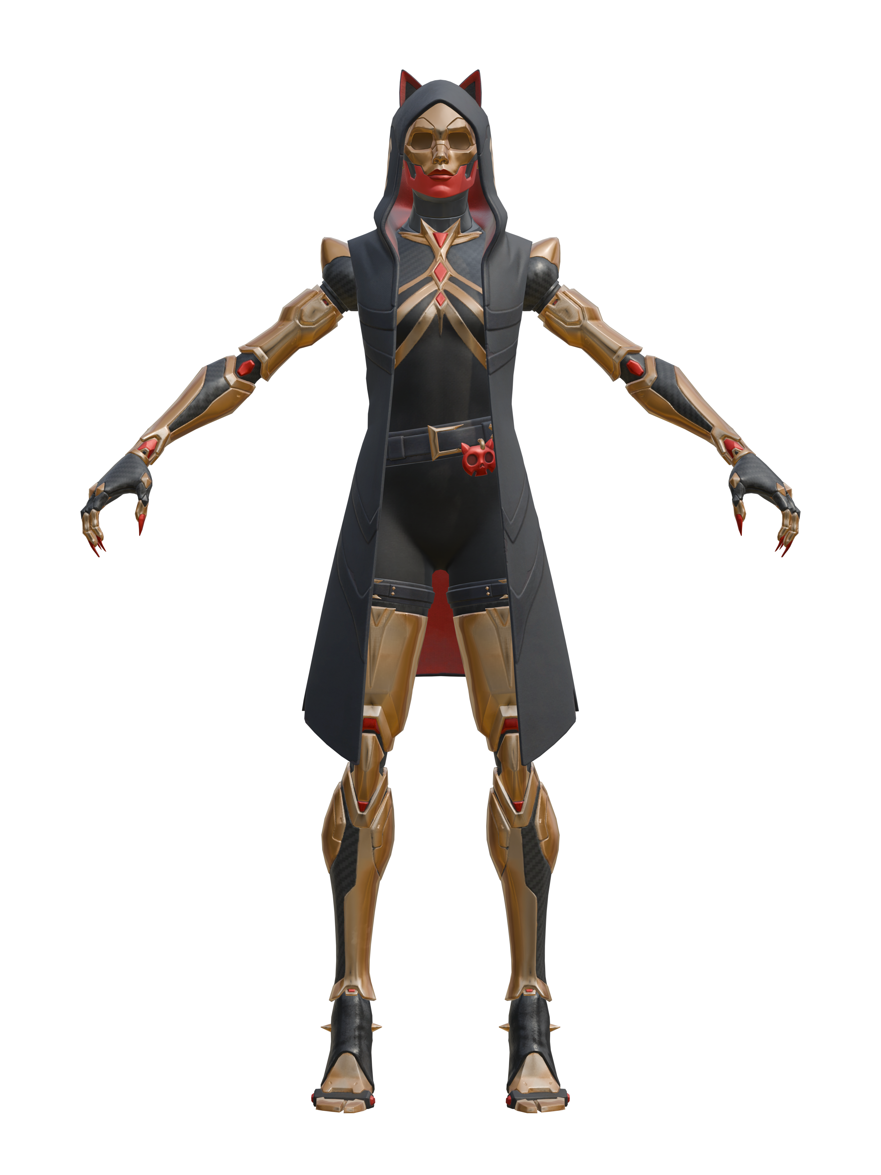 Felina, render 4K transparente
