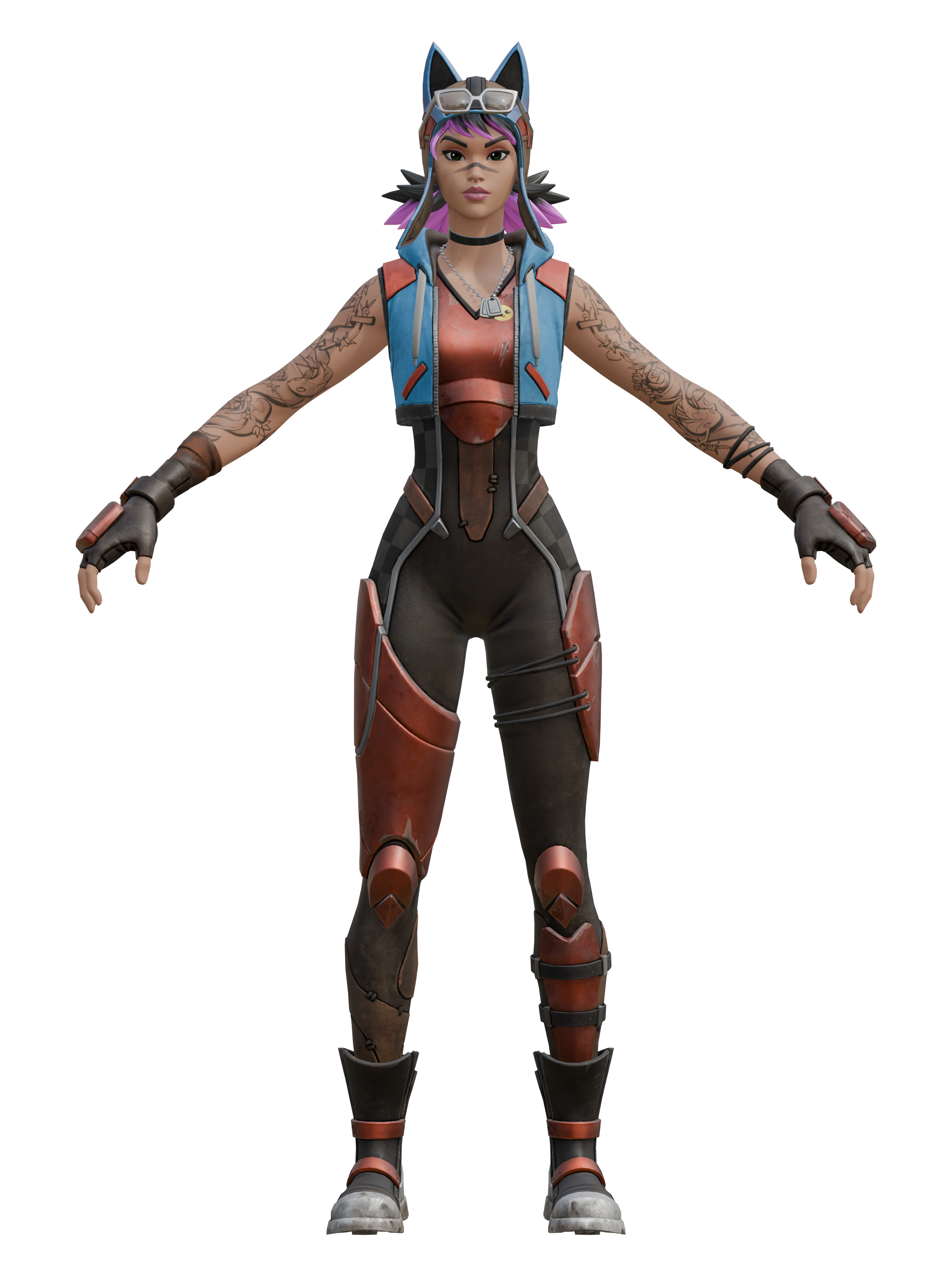 Lince renegada, render 4K transparente