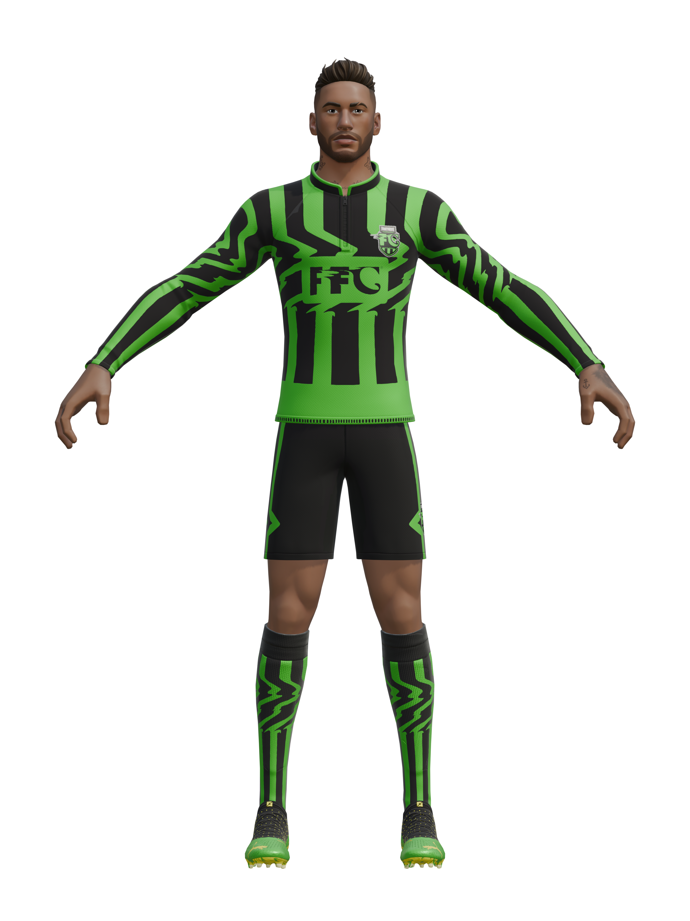 Neymar Jr FFC, render 4K transparente