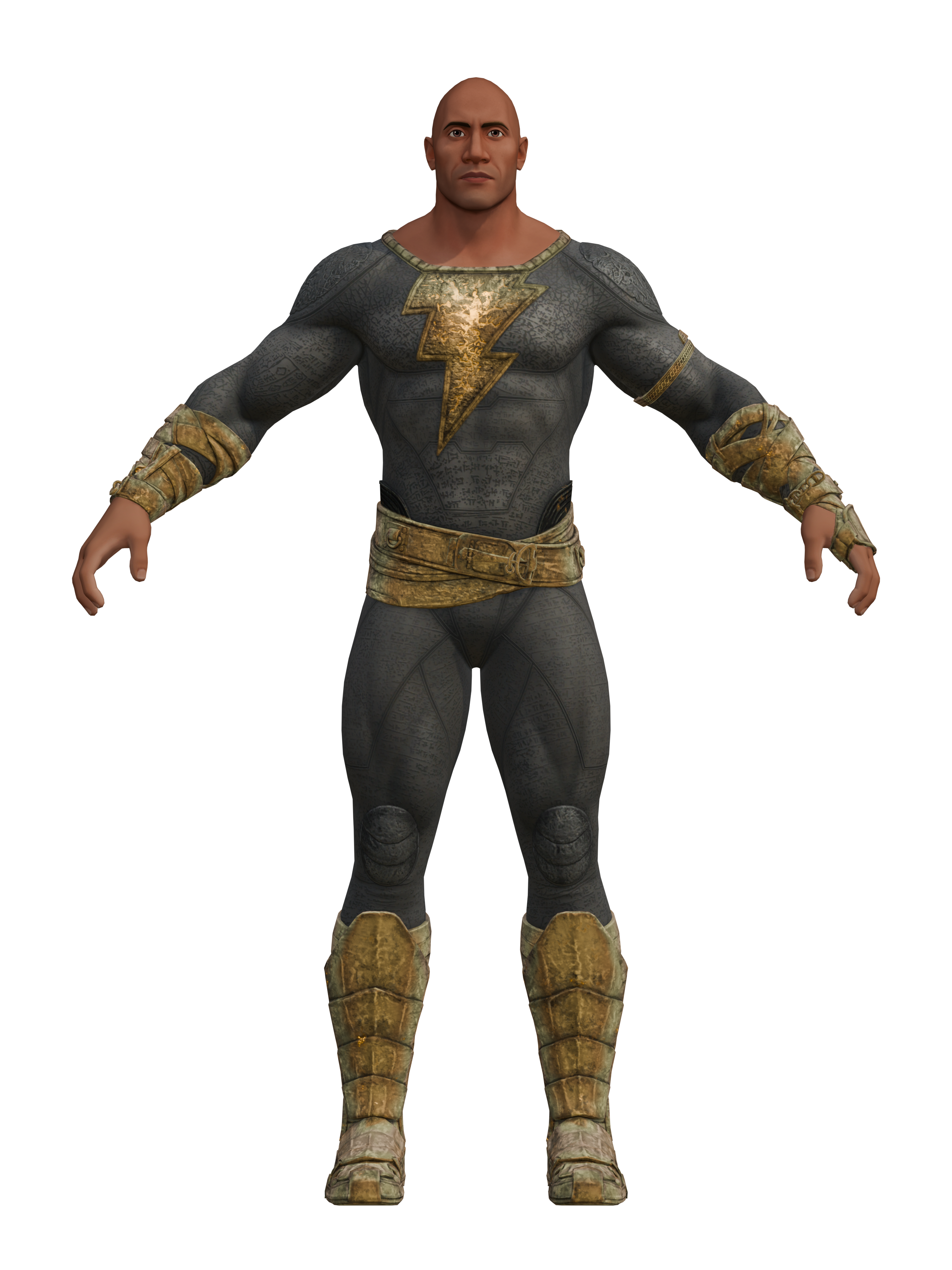 Black Adam, transparenter 4K-Render