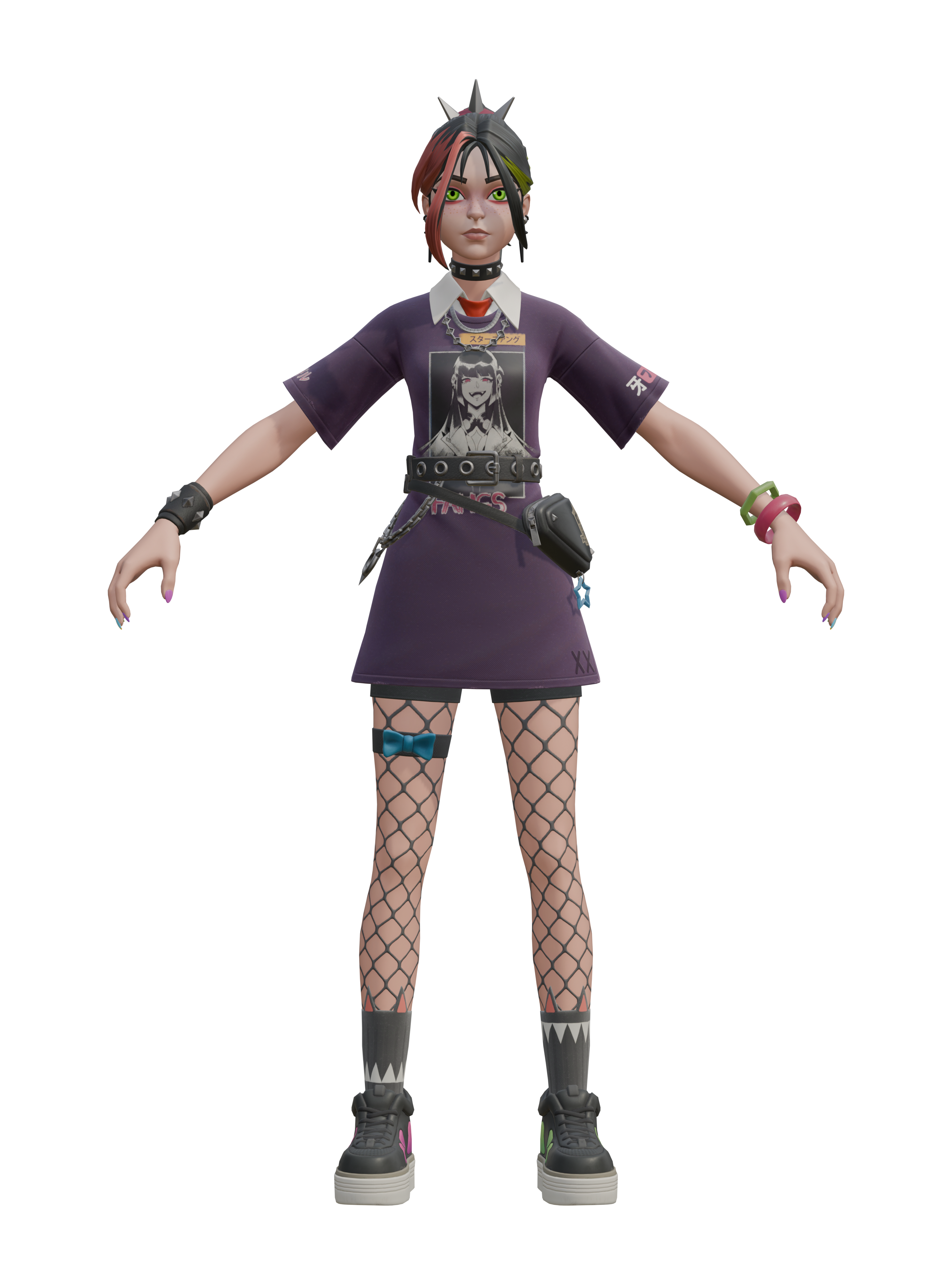 Helsie, transparenter 4K-Render
