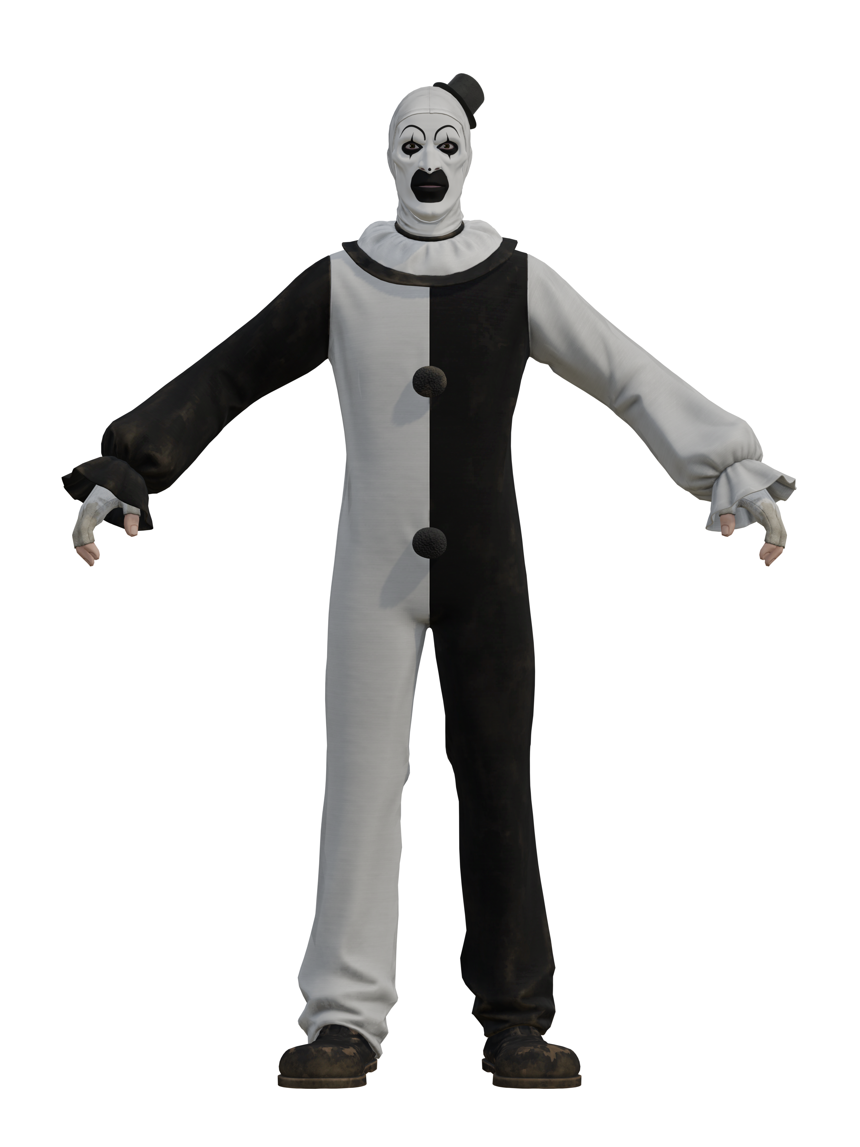 Art el Payaso, render 4K transparente