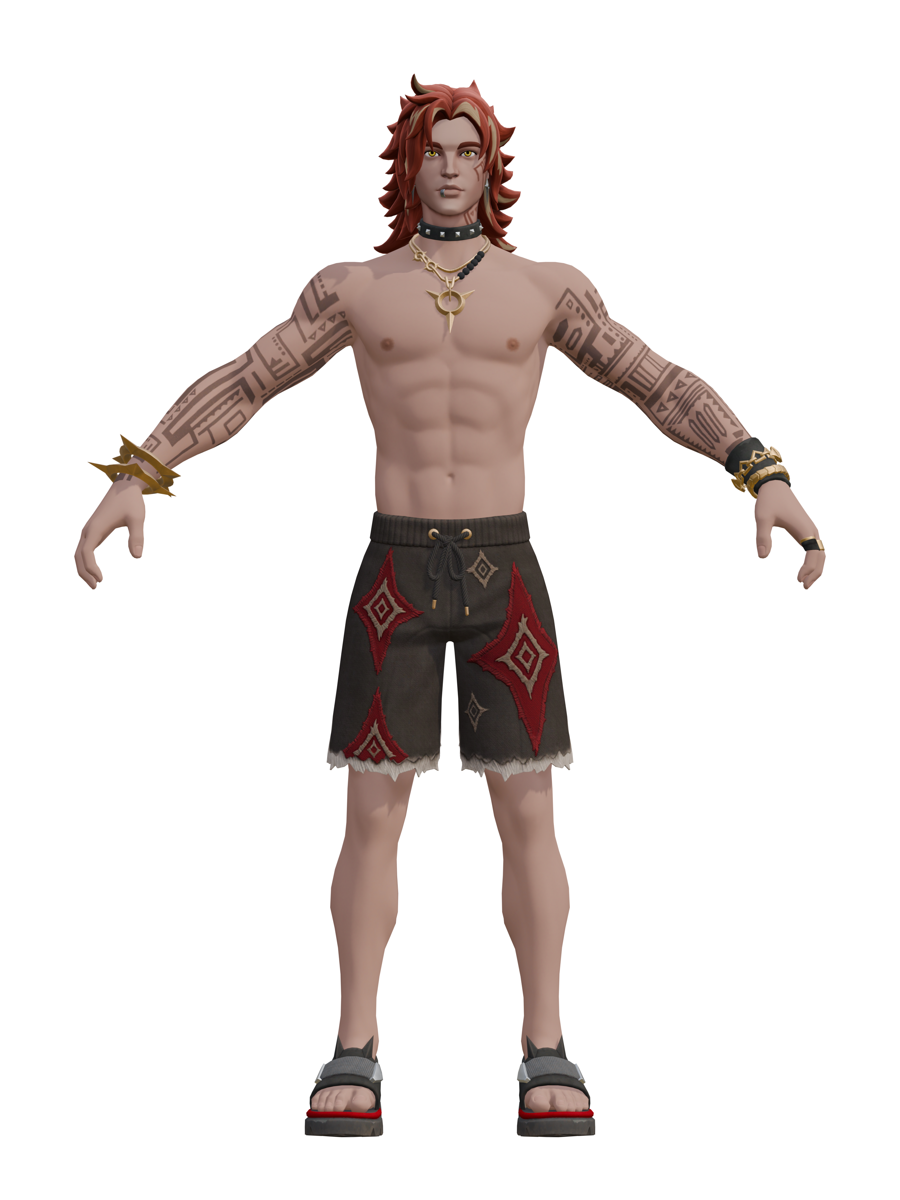 Strandbestie Lucien, transparenter 4K-Render