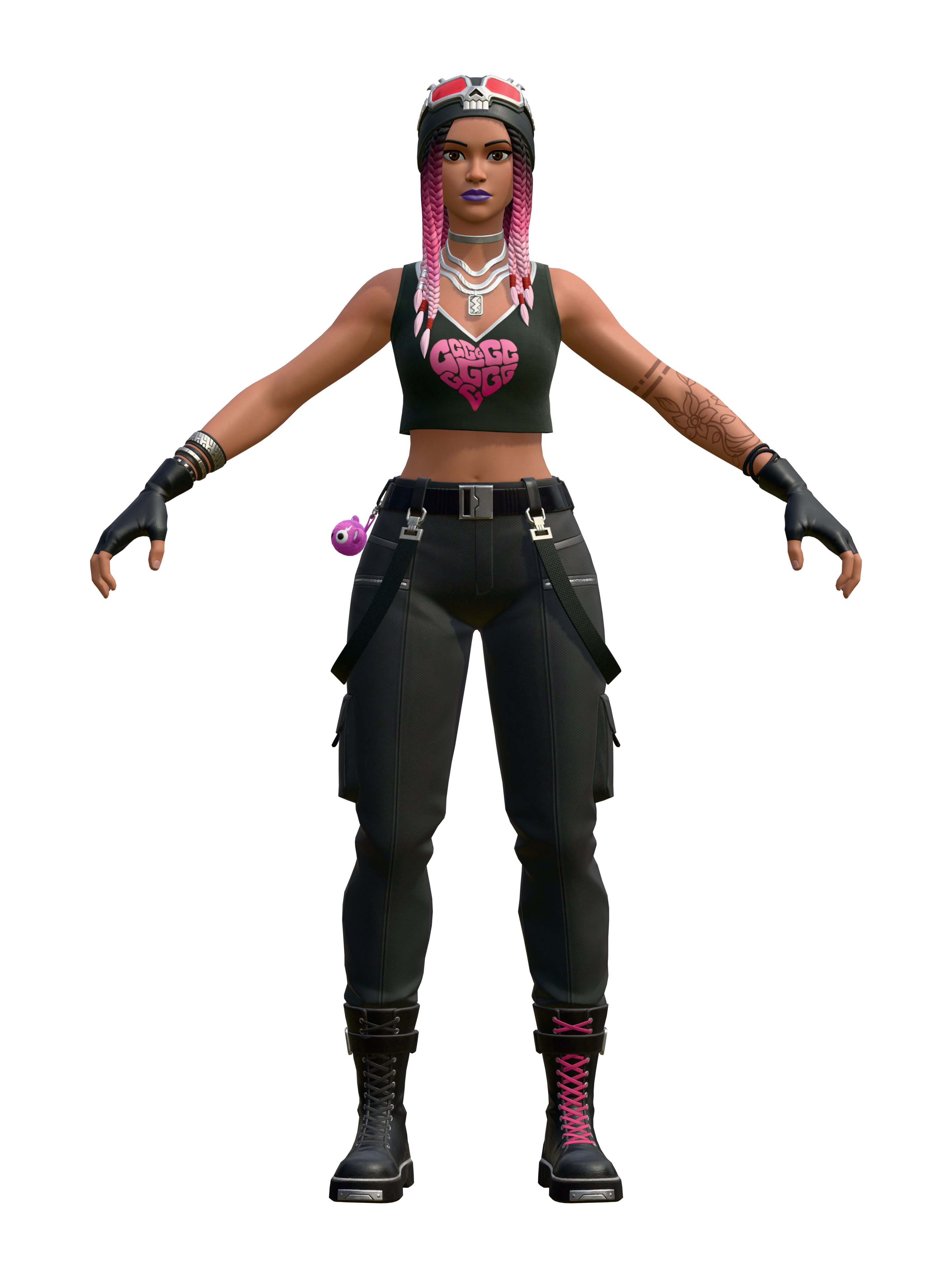 Keisha Cross, 4K transparent render