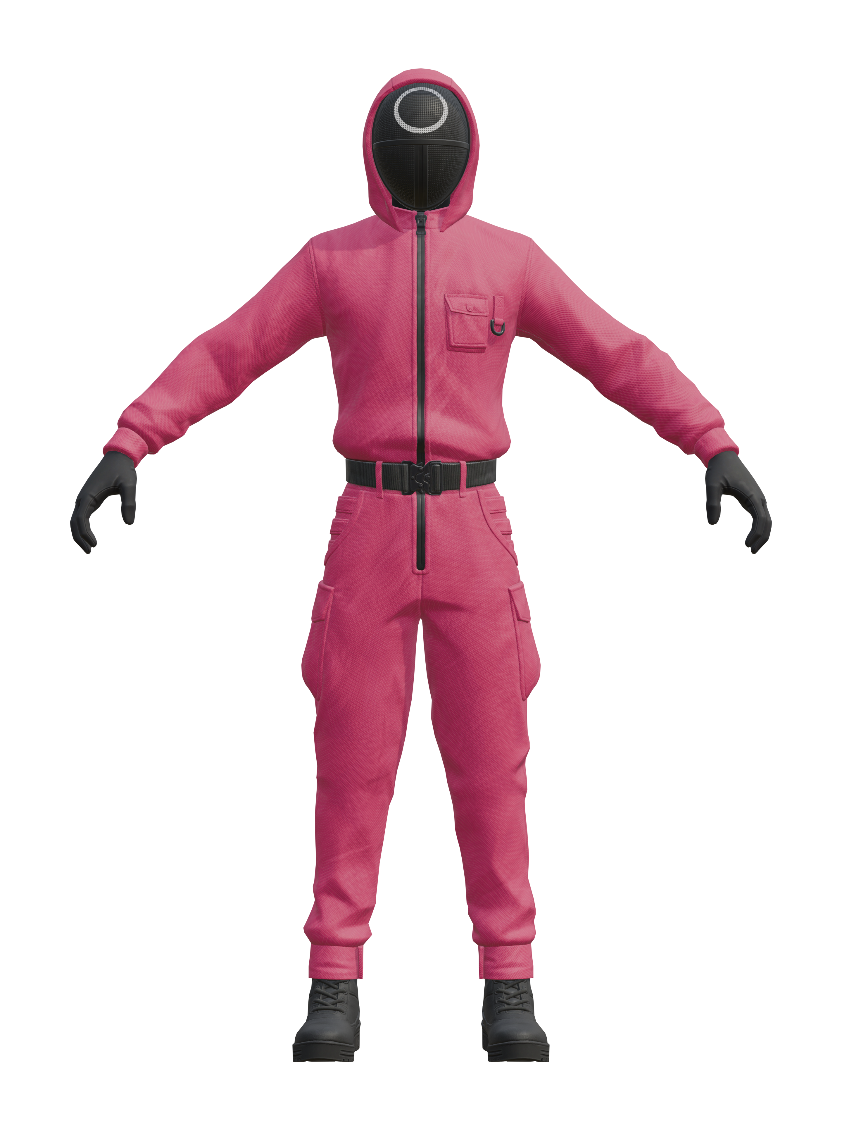 Guardia de juegos, render 4K transparente
