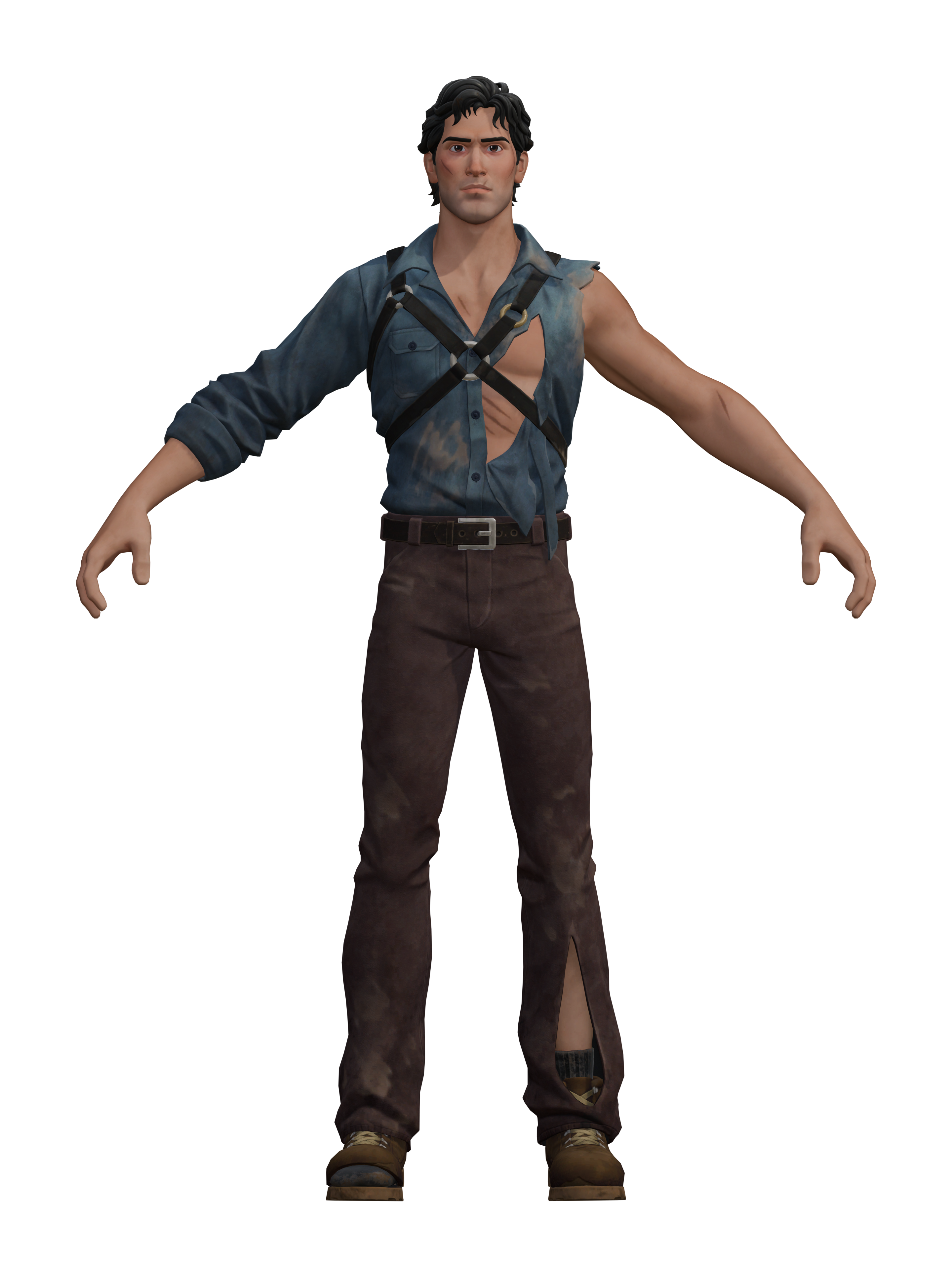 Ash Williams, rendu 4K transparent