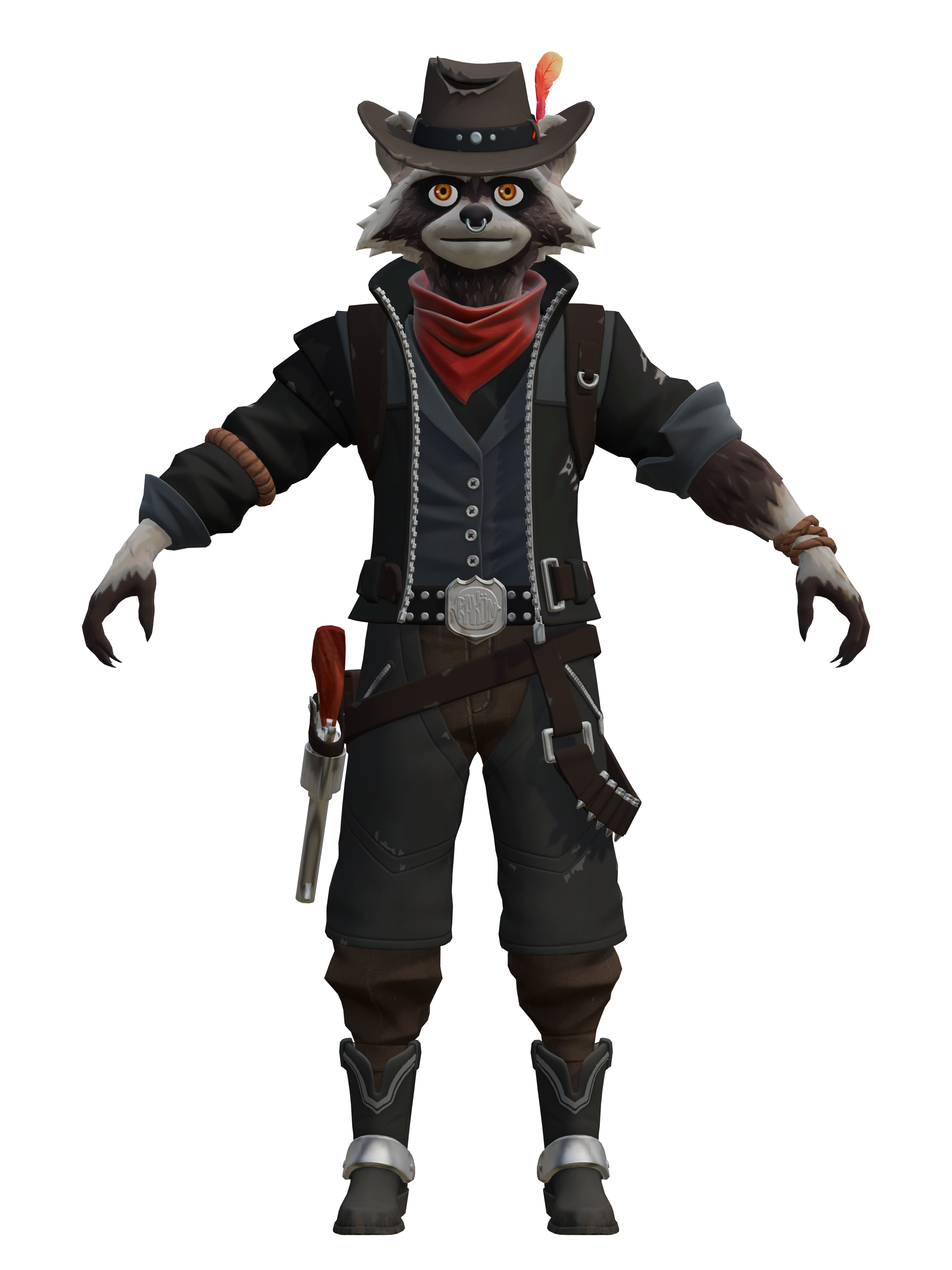 Clyde, render 4K transparente