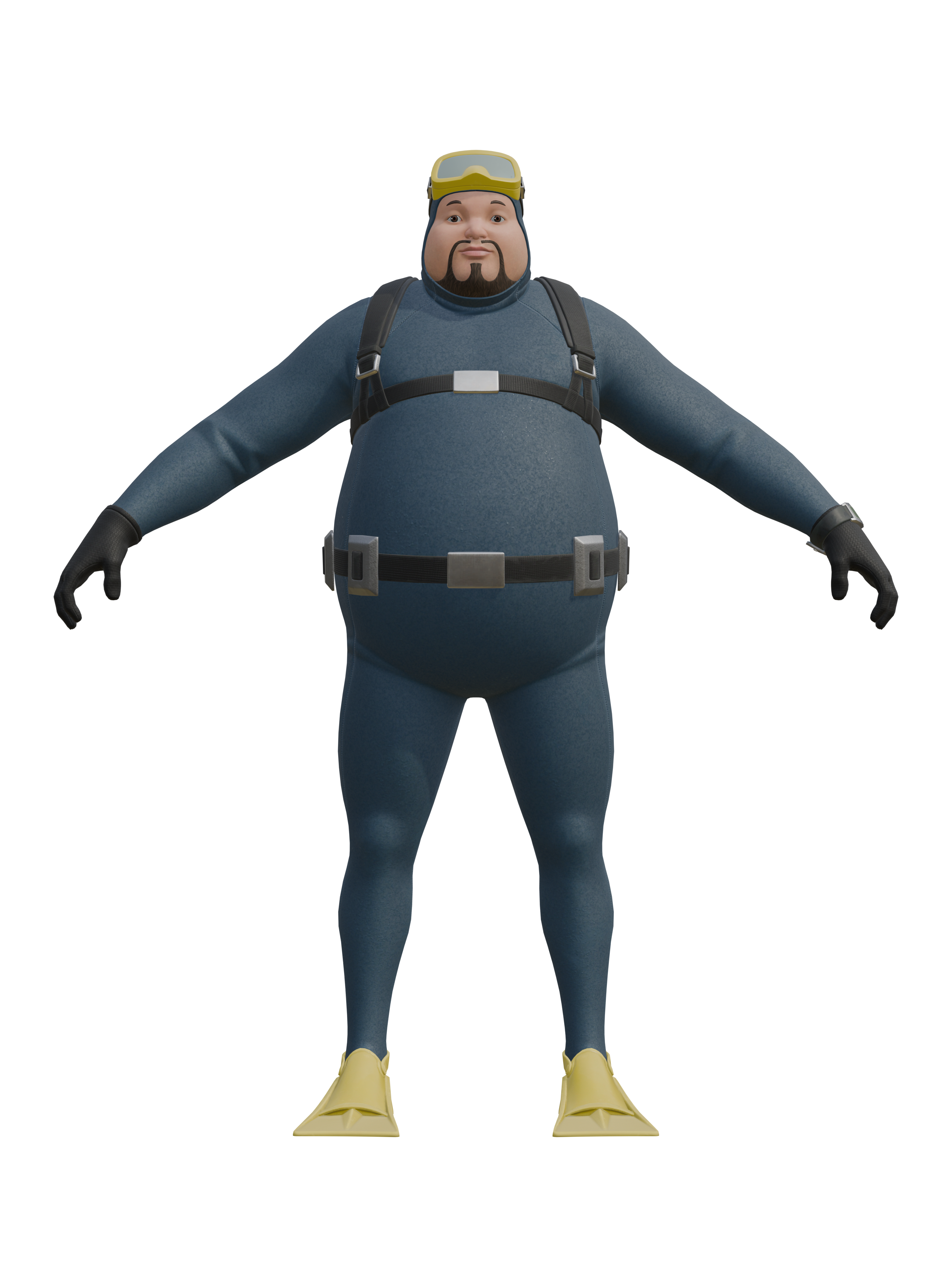 Dave the Diver, transparenter 4K-Render