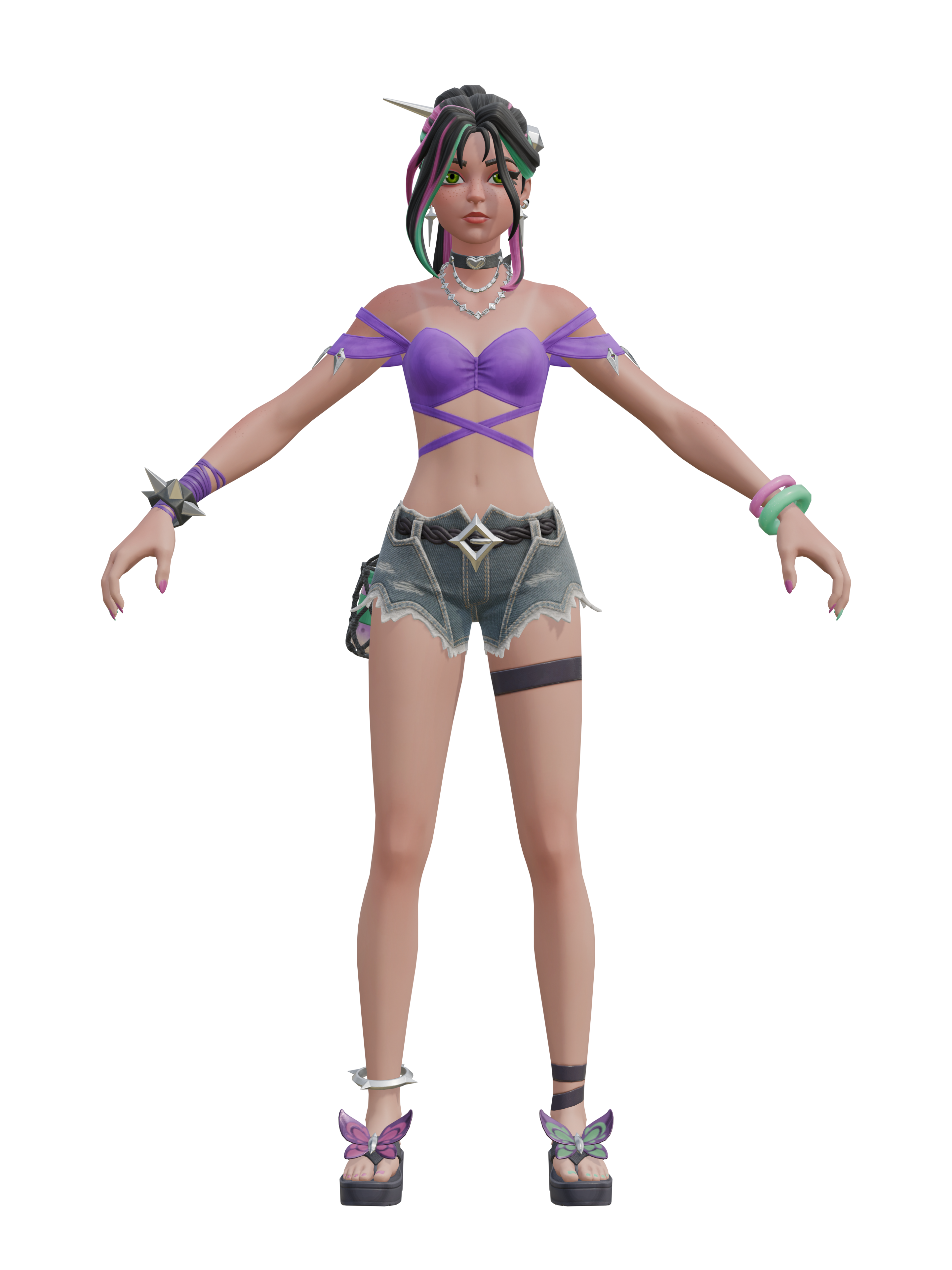 Sand Witch Helsie, 4K transparent render