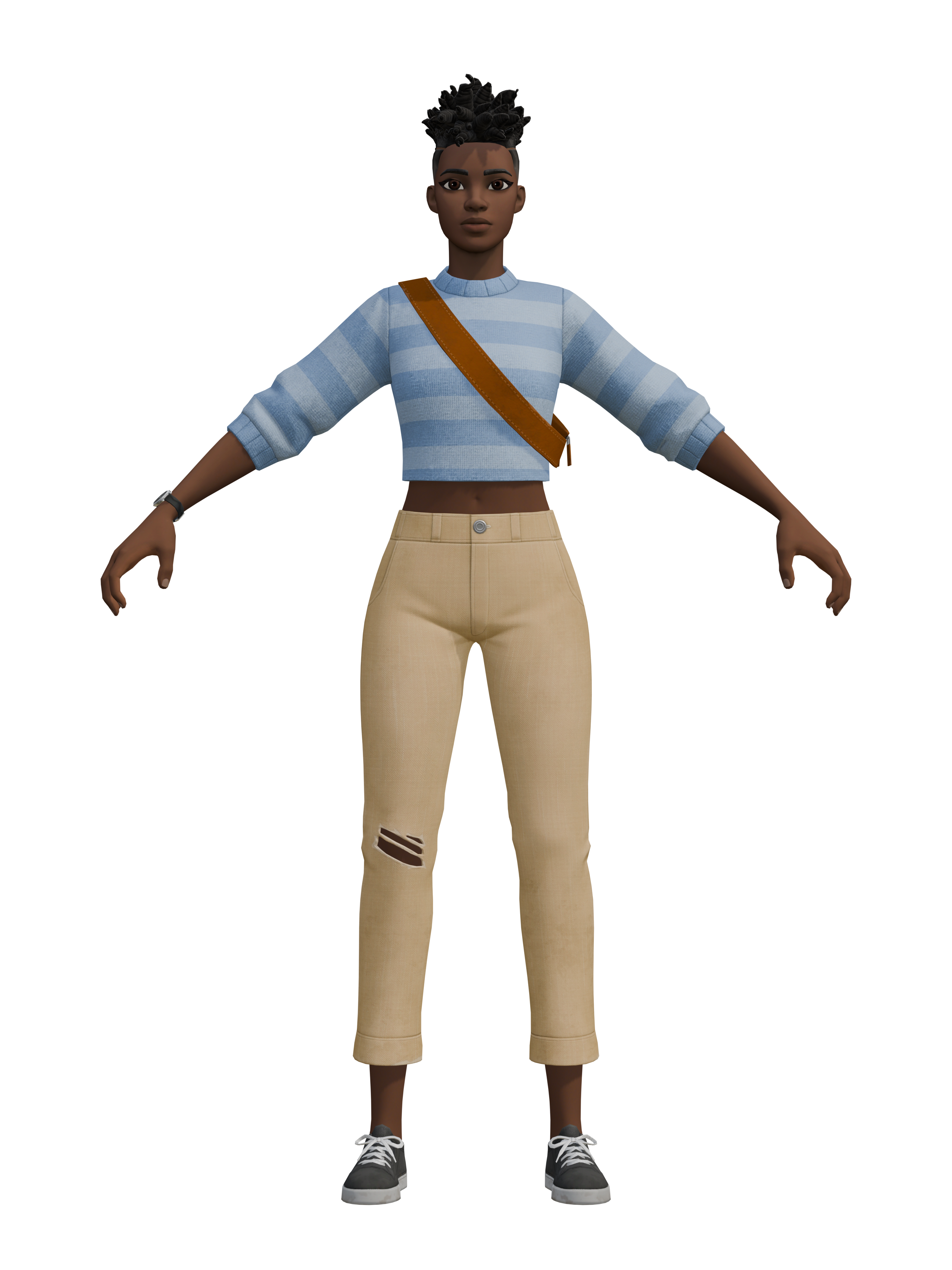 Líder del pelotón, render 4K transparente